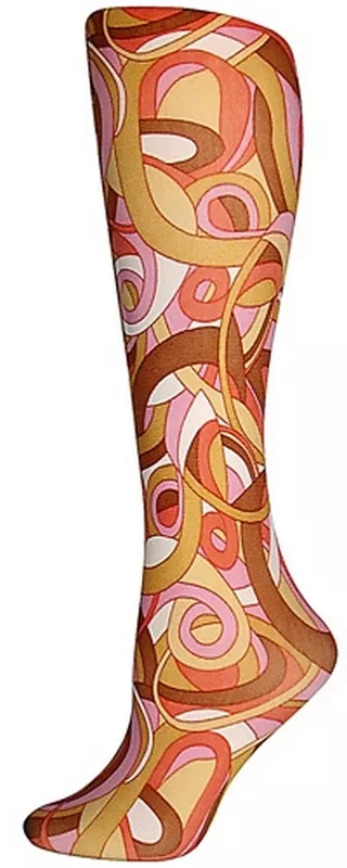 Metro Retro Orange Tights-Large/Tall
