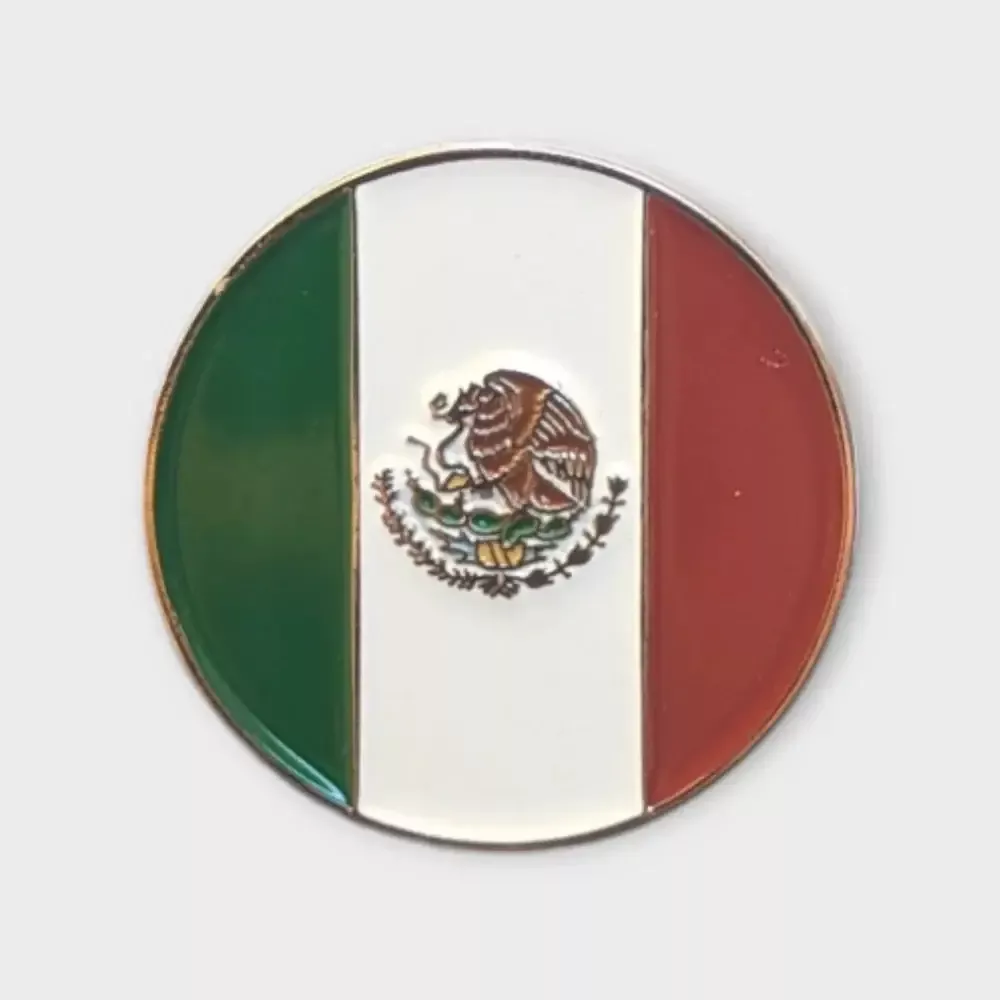 Mexico Flag - Magnetic Hat Pin
