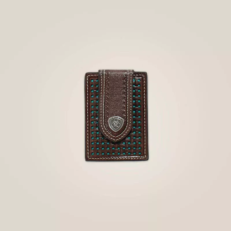 MF Ariat Mens Basketweave card case Style 10044168