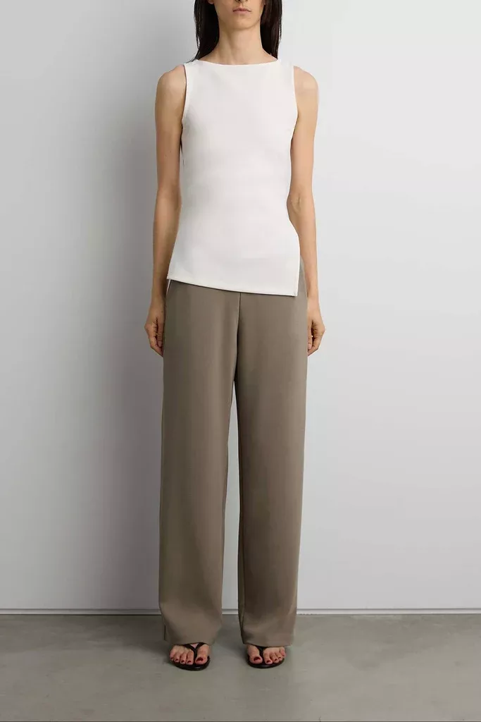 MID-RISE WIDE LEG PANT