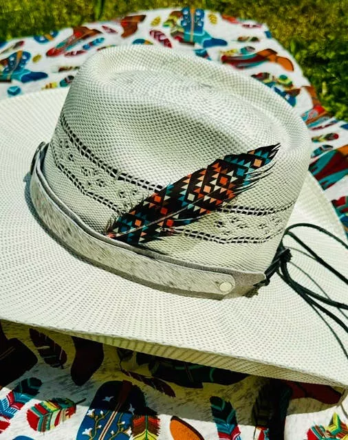 Midnight Desert Hat Feather - Western Hat Accessory