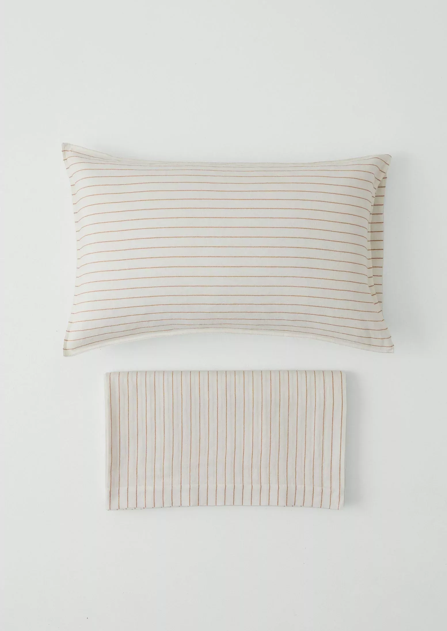 Mina Stripe US Queen Flat Sheet/Pillowcase Set