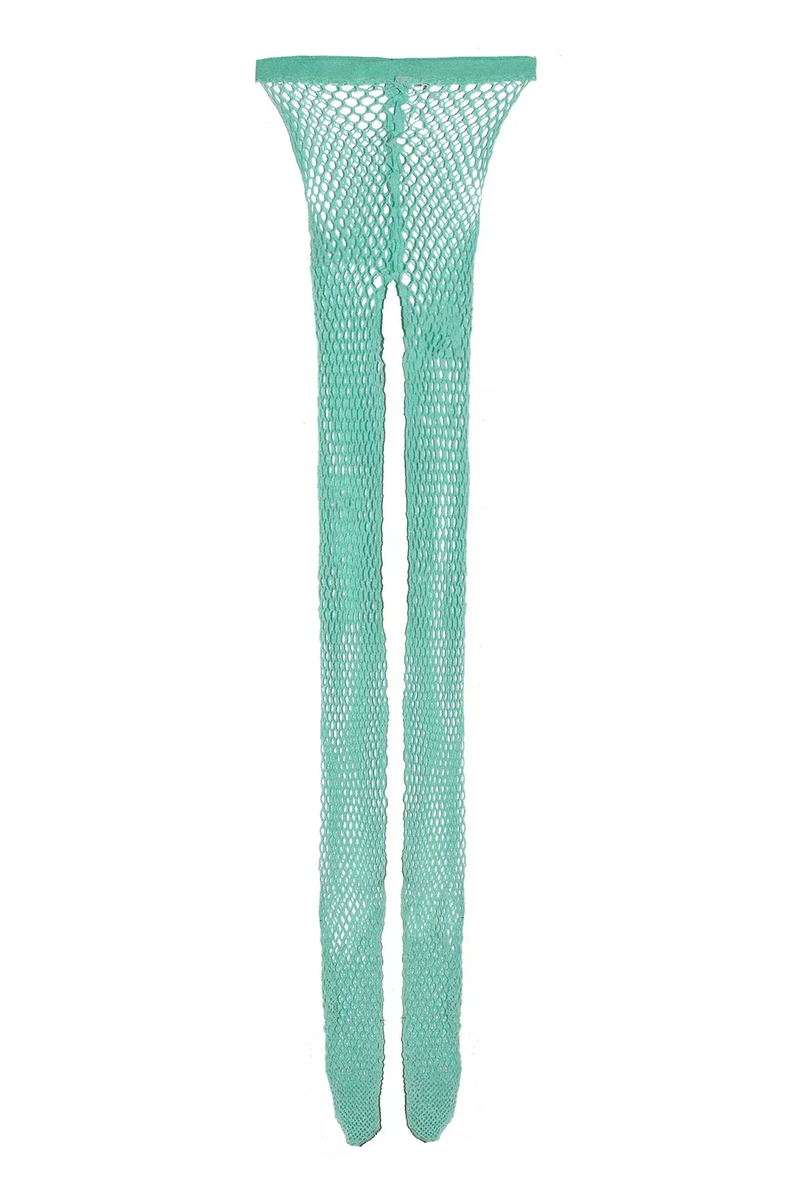 Mint Fishnet Tights
