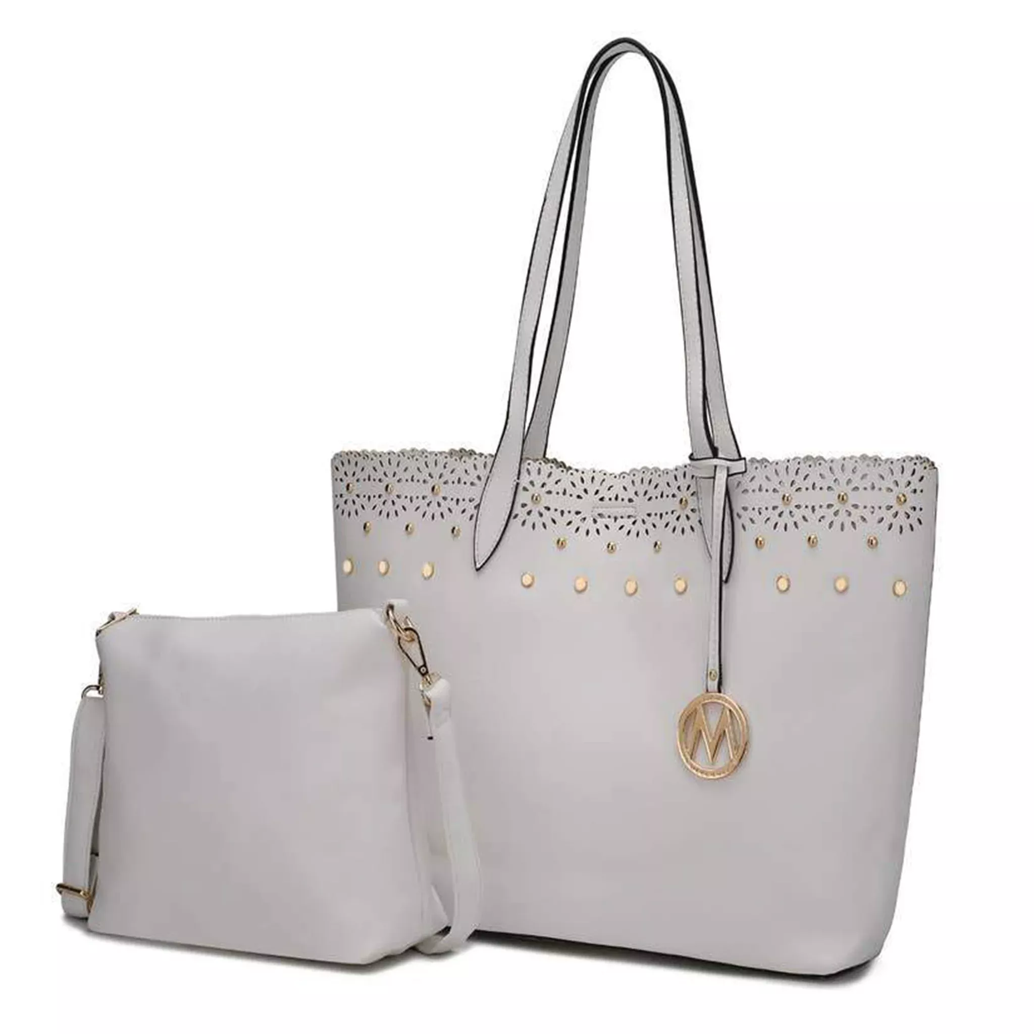 MKF Collection Maria Shopper Tote by Mia K.(White)