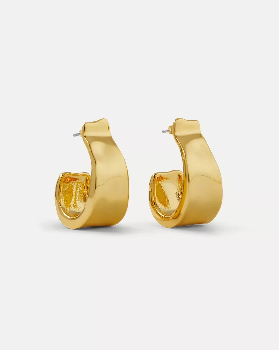 Molten Gold Ribbon Hoop