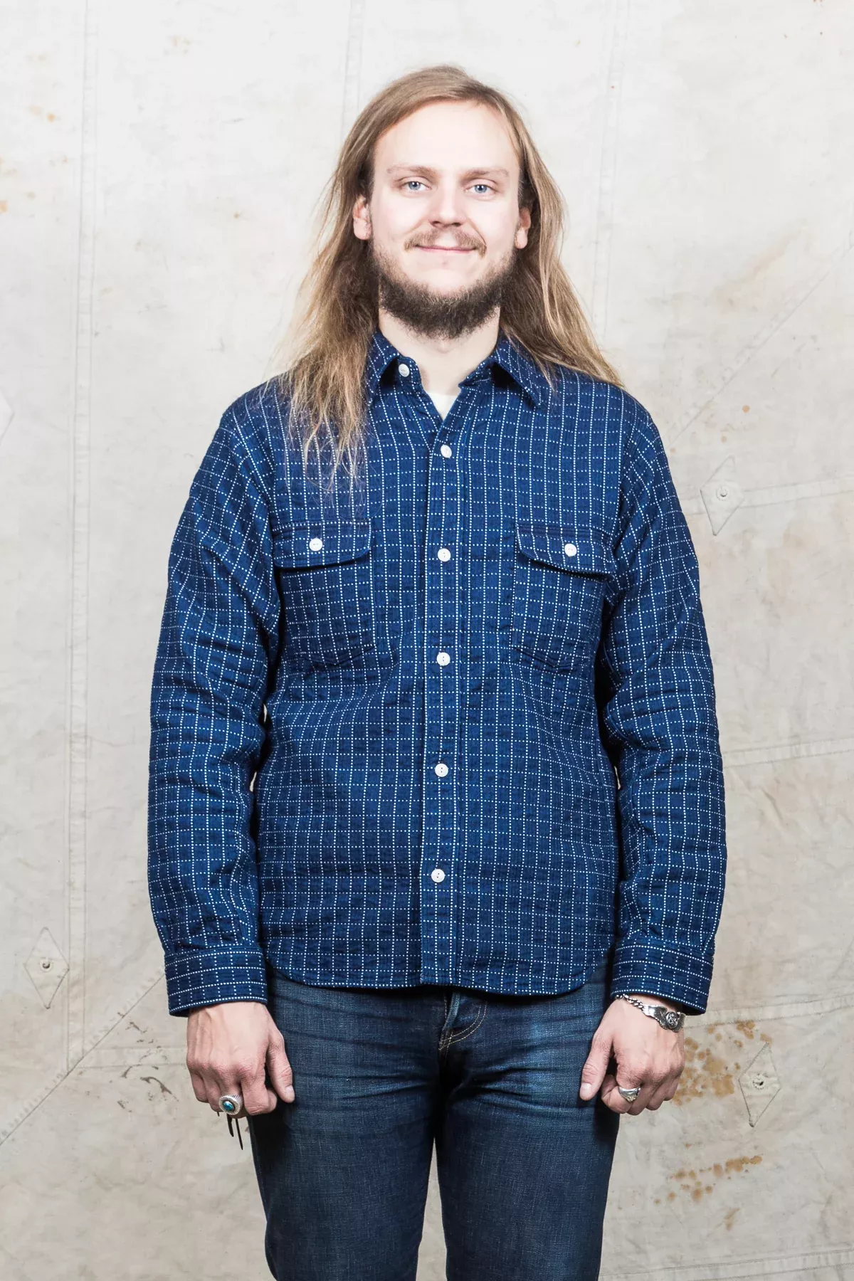 Momotaro Sashiko Work Shirt