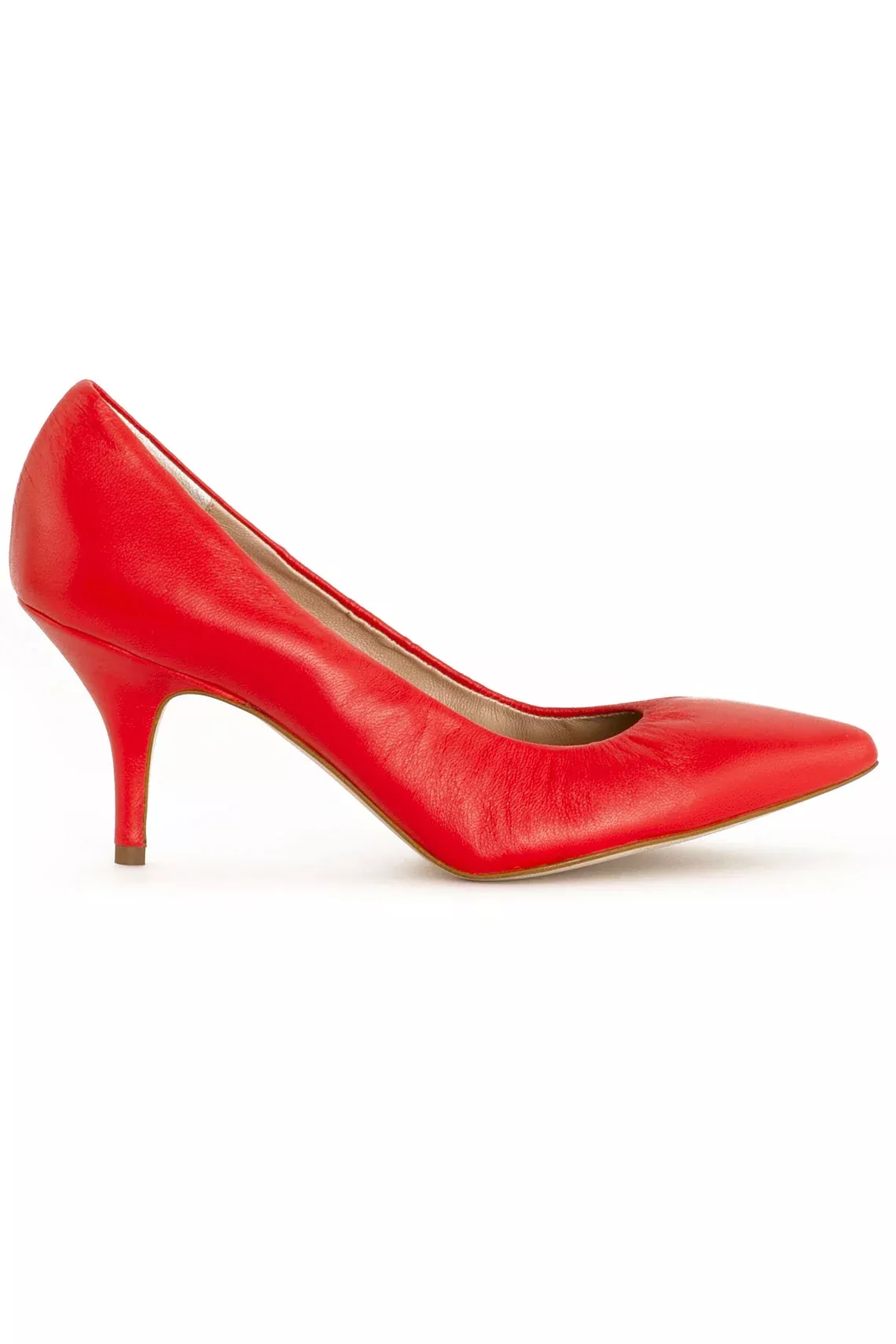 Morange Calf Slipper Heel