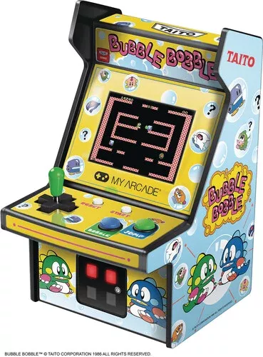 My Arcade DGUNL-3241 Bubble Bobble Micro PlayerRetro Arcade Machine - 6.75 IN