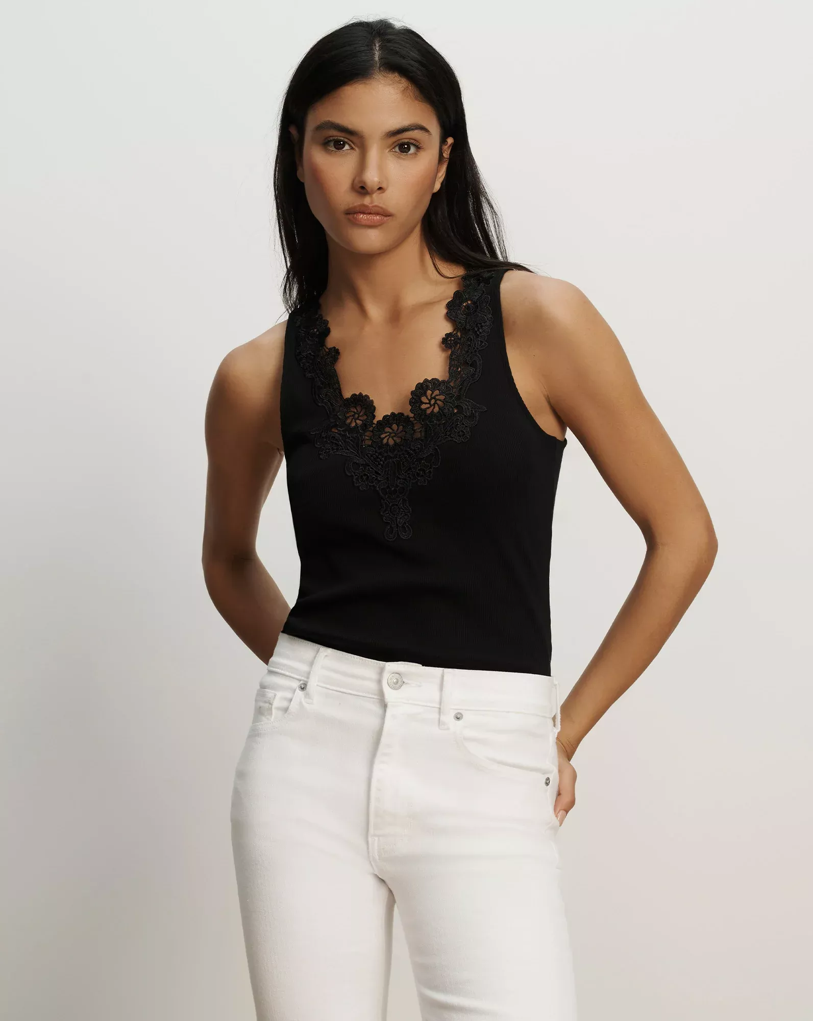Narcisa Embroidered Tank Top