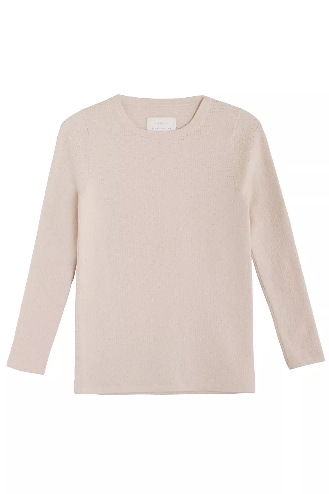 Natural Mesh Crewneck