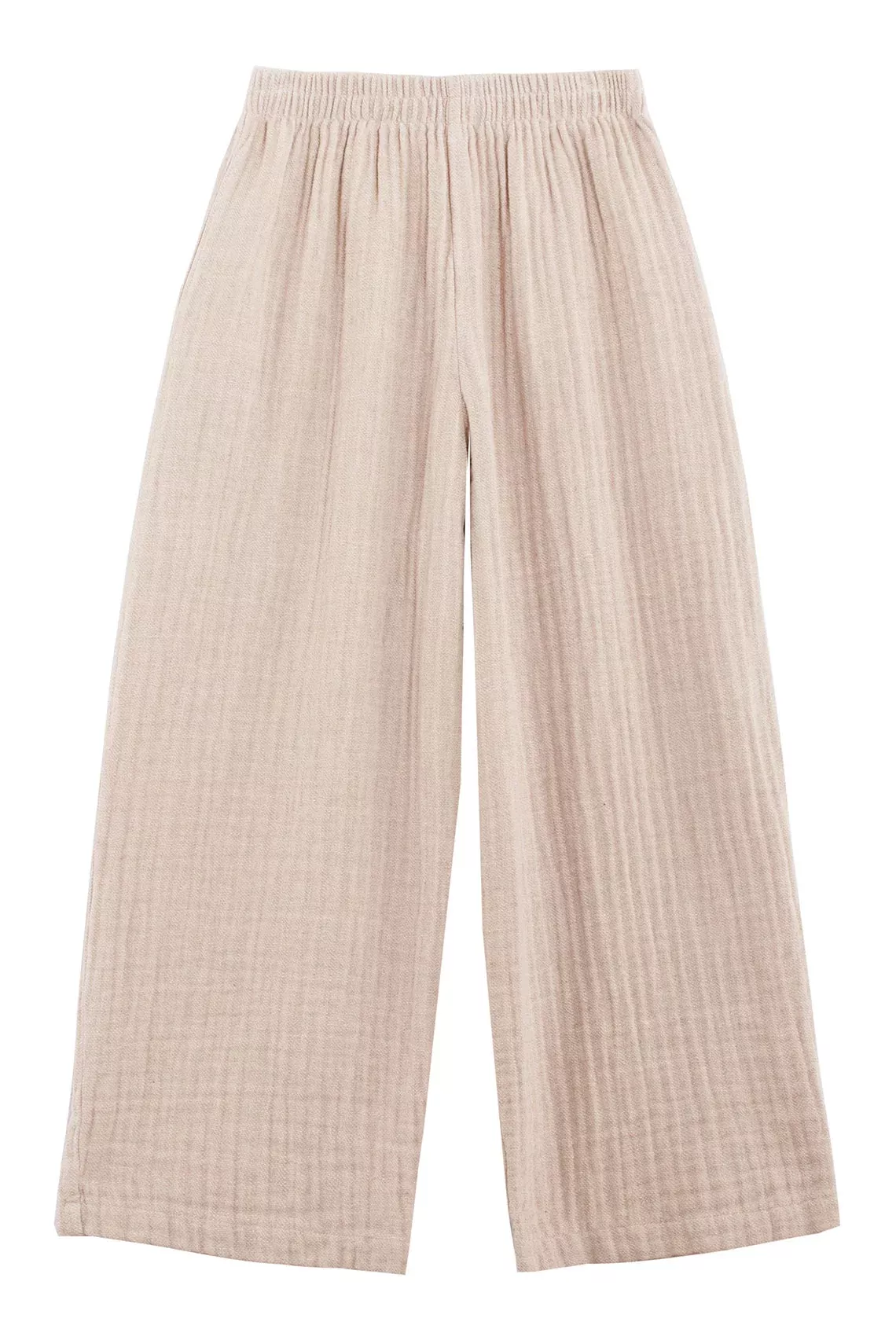 Natural Texture Lantern Pants