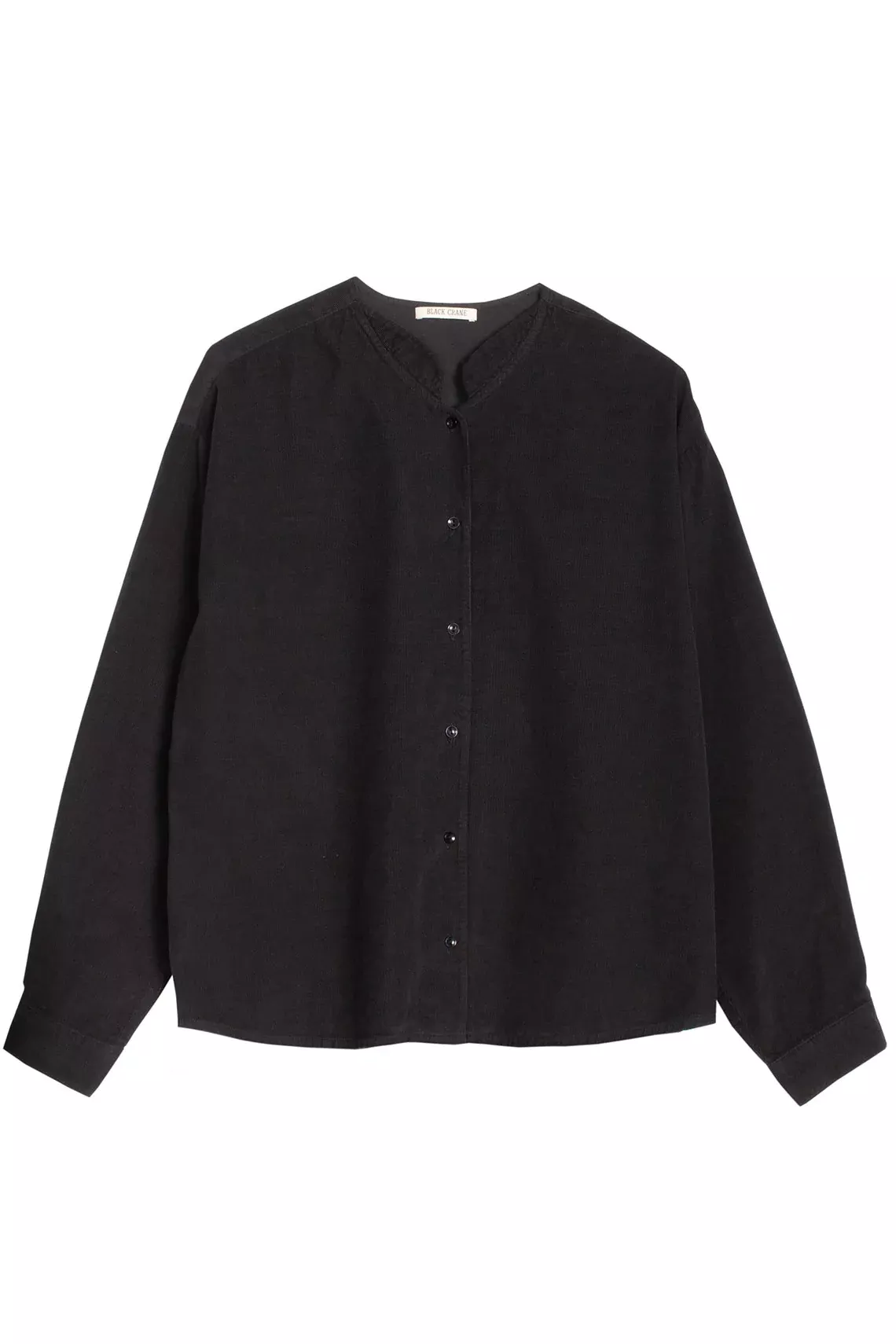 Navy Corduroy Nehru Shirt