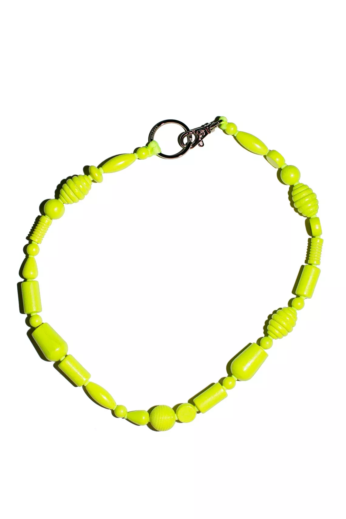 Neon Yellow Perlen MixLong Keyholder