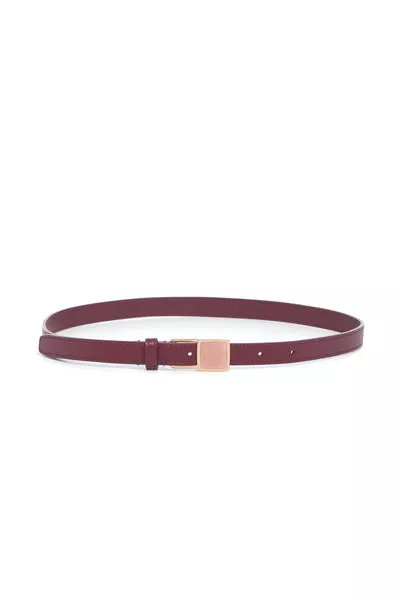 Nina Stone Belt in Bordeaux Leather