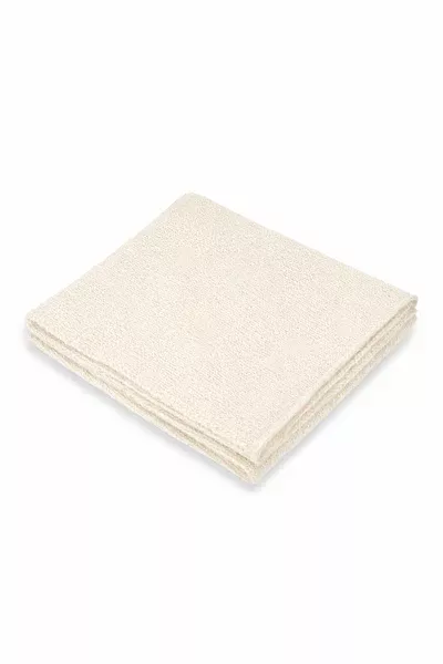 Nyja Knit Blanket in Ivory Cashmere