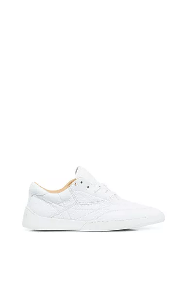 Ohio Slip-on Sneaker in White Textured Leather