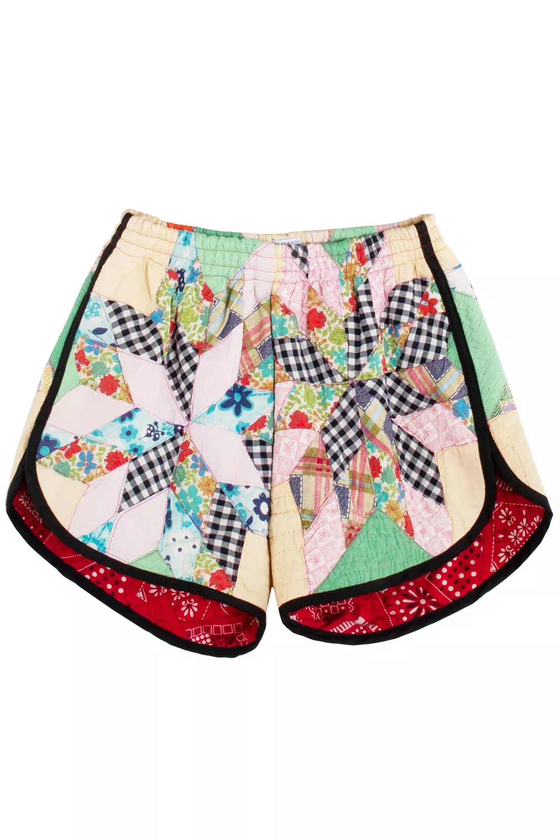 Ooak Vintage Quilt Short
