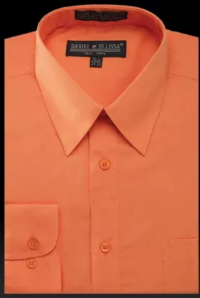 "Orange Men's Regular Fit Dress Shirt - Basic Style"