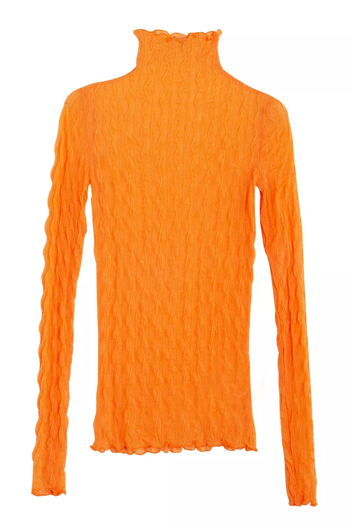 Orange Ross Mesh Top