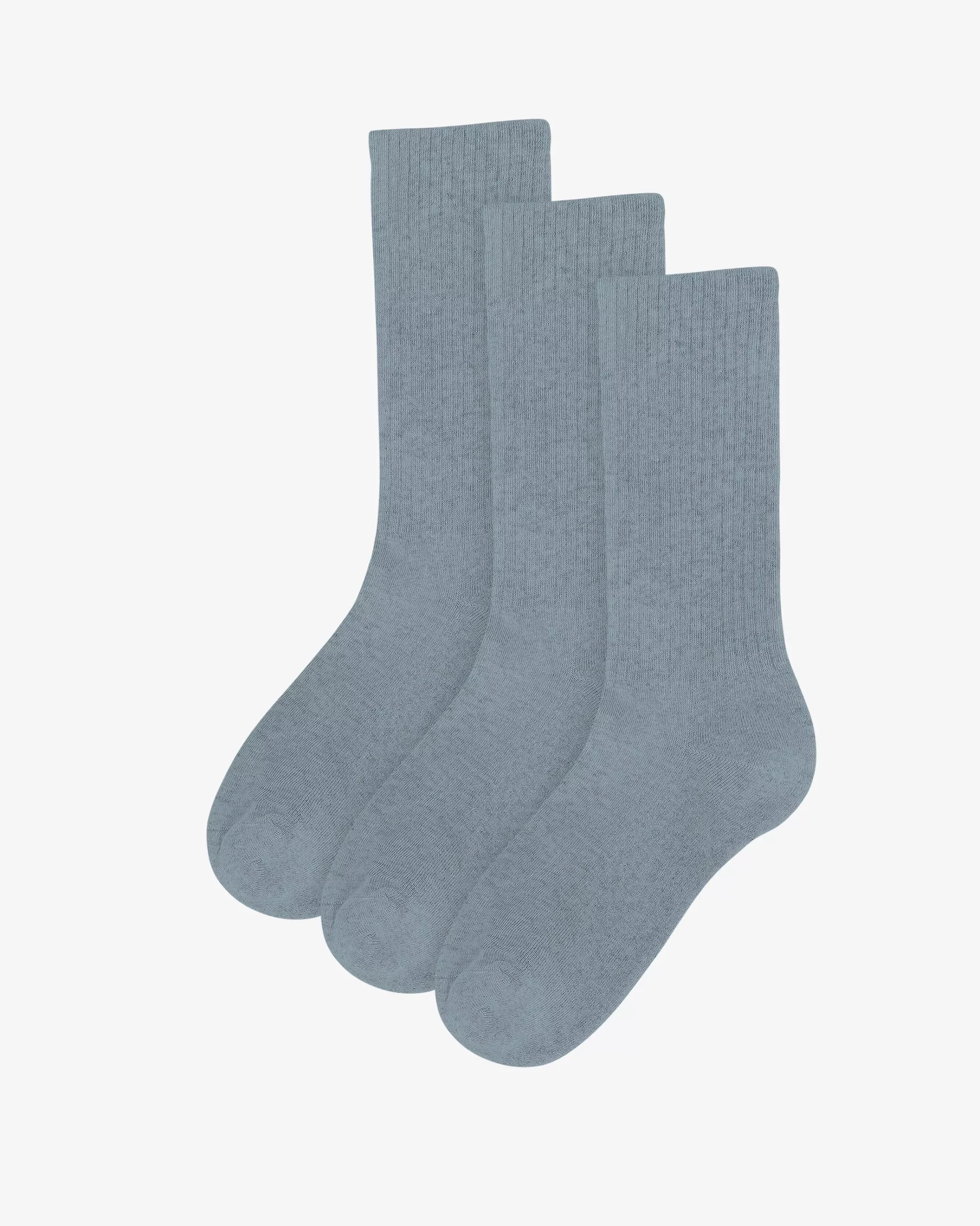 Organic Active Sock - Steel Blue (3-Pack)