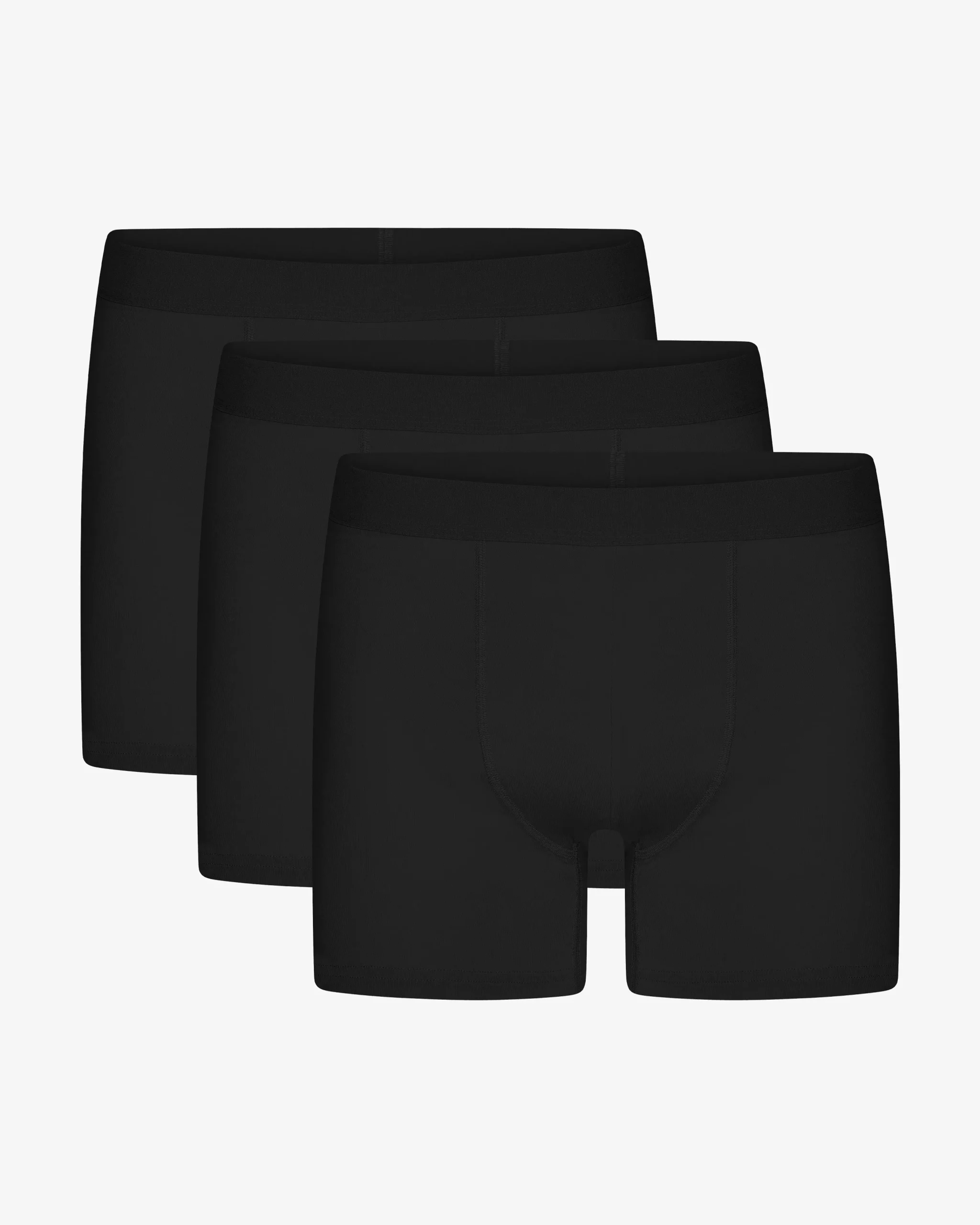 Organic Boxer Briefs 3 Pack - Deep Black