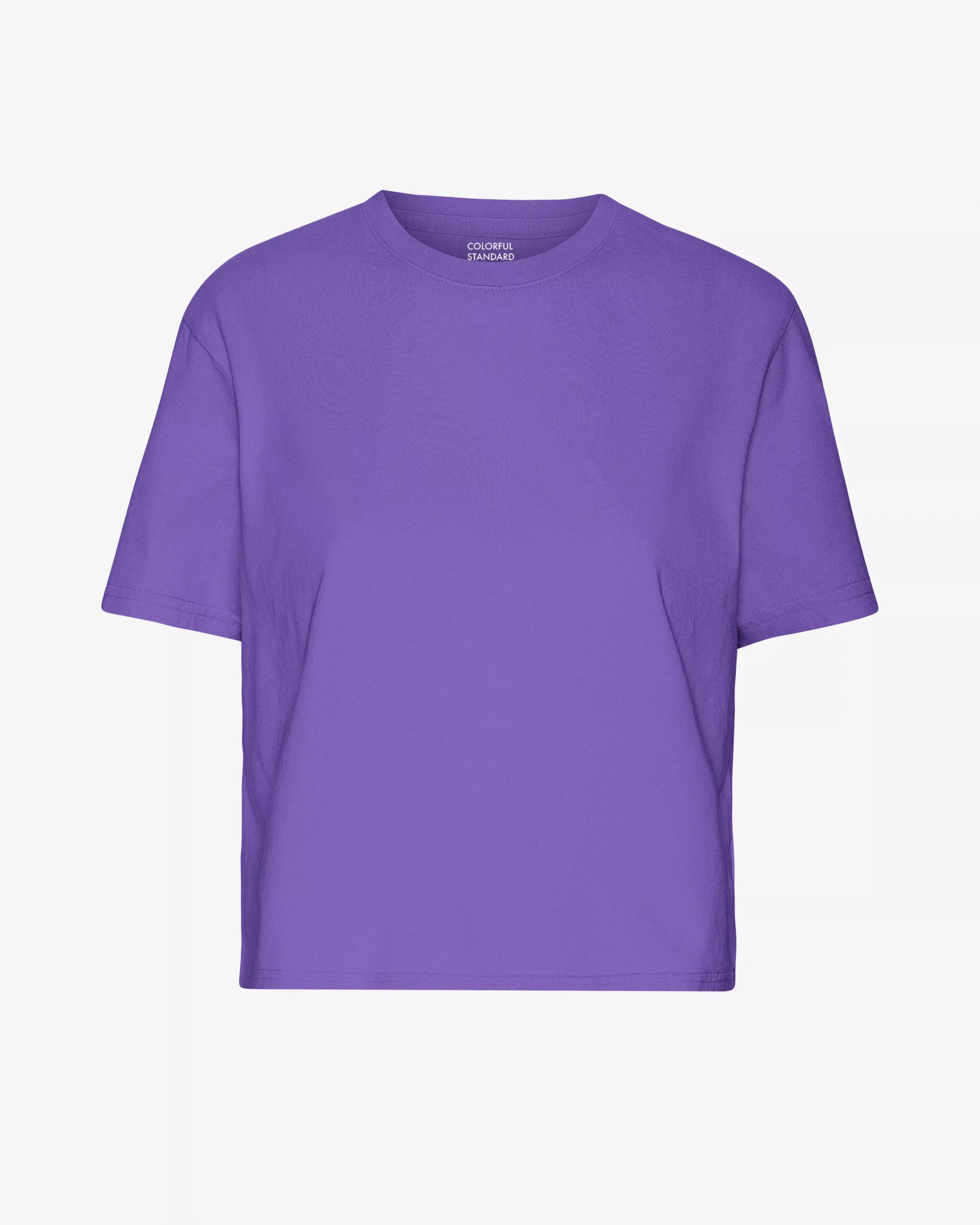 Organic Boxy Crop Tee - Ultra Violet
