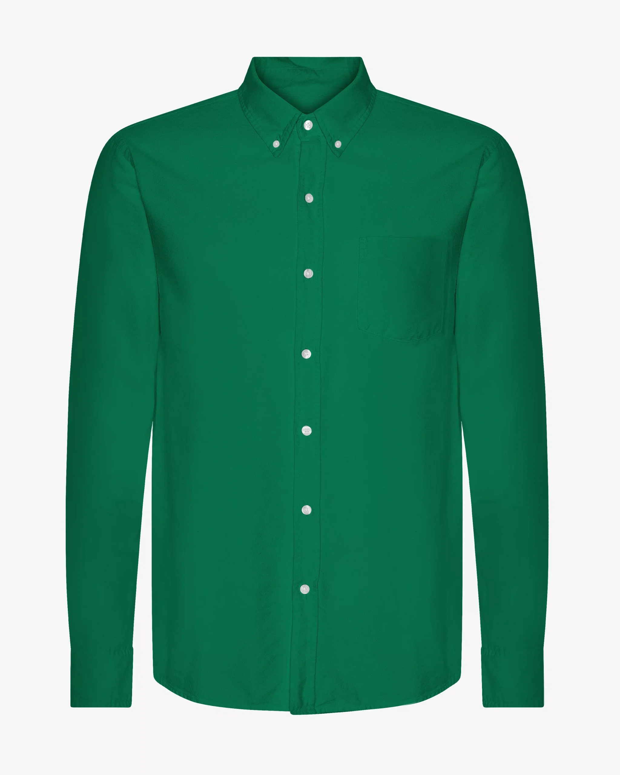 Organic Button Down Shirt - Kelly Green