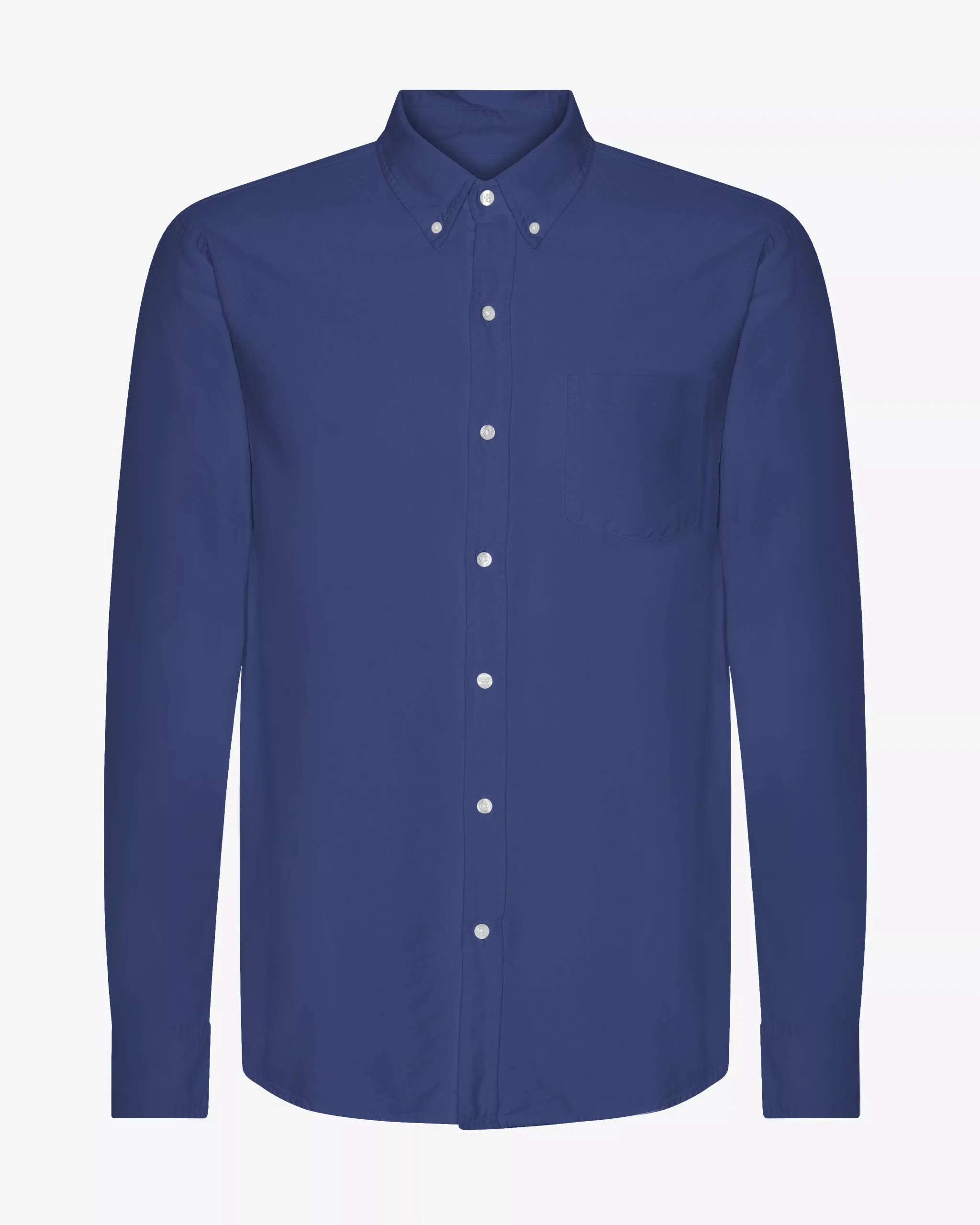 Organic Button Down Shirt - Marine Blue