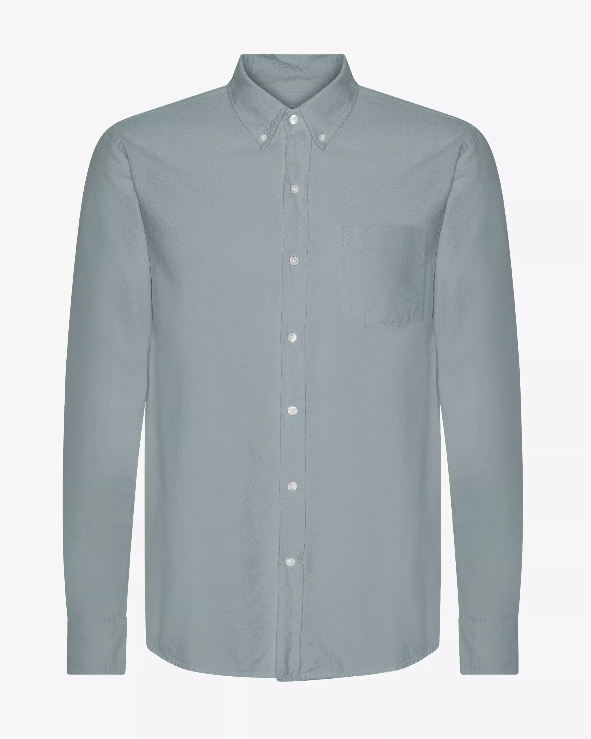 Organic Button Down Shirt - Steel Blue