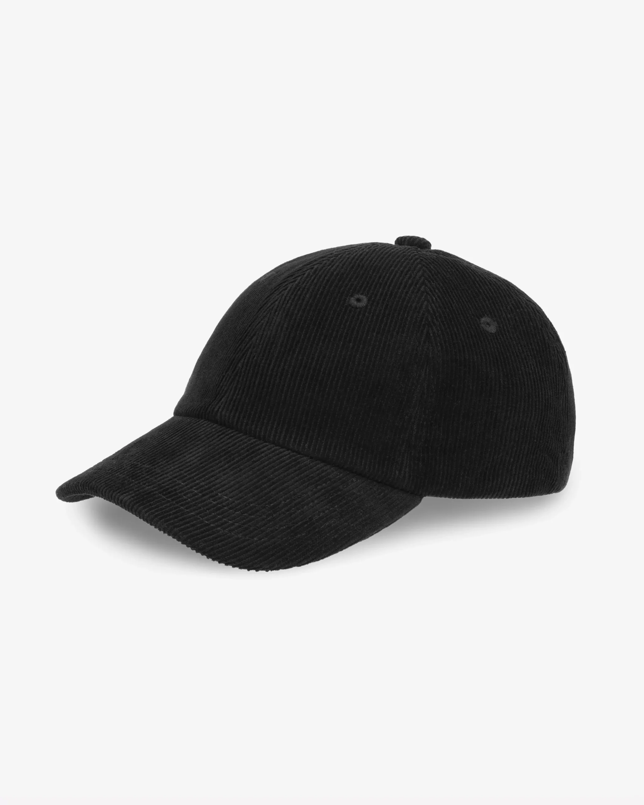 Organic Corduroy Cap - Deep Black