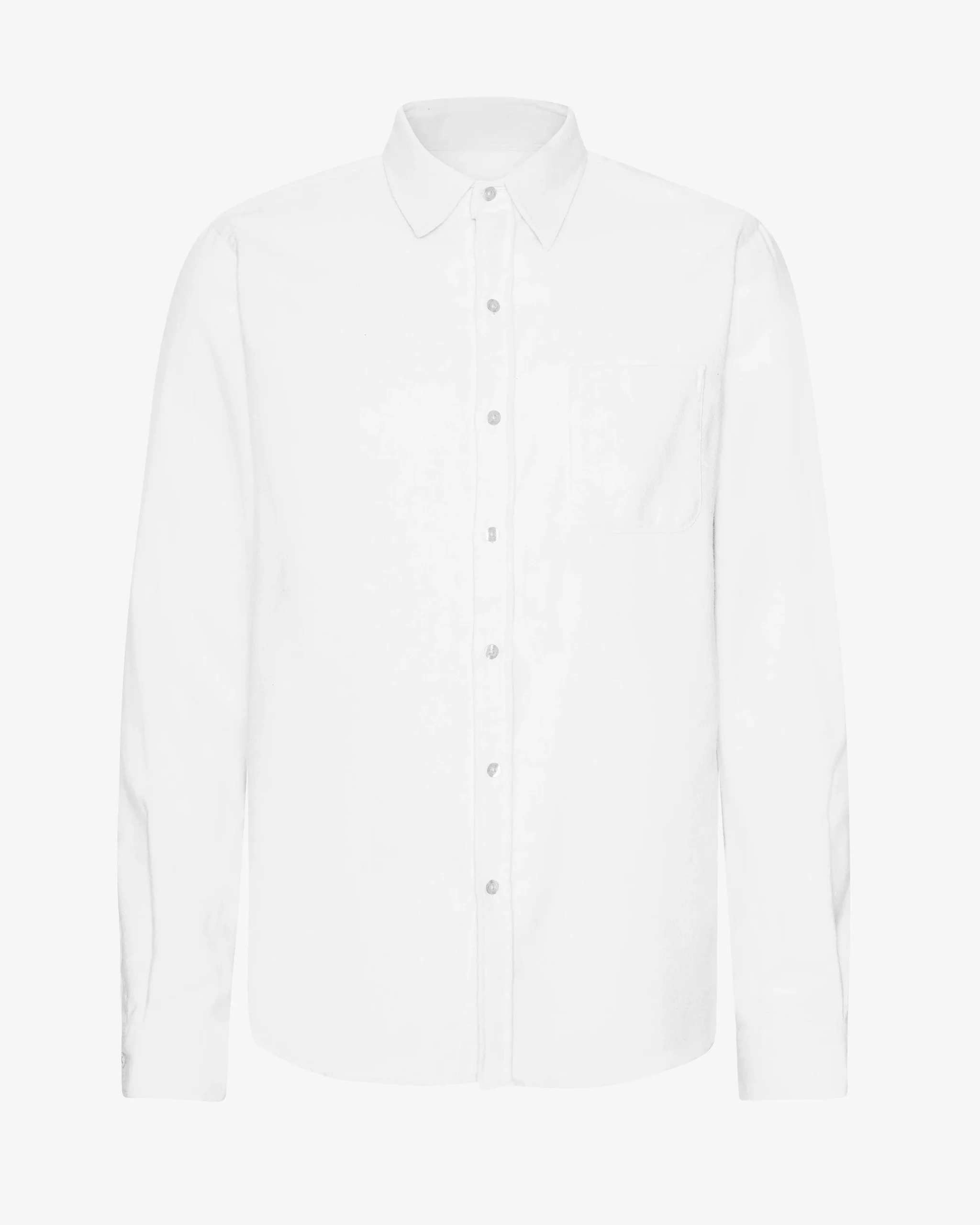 Organic Flannel Shirt - Optical White