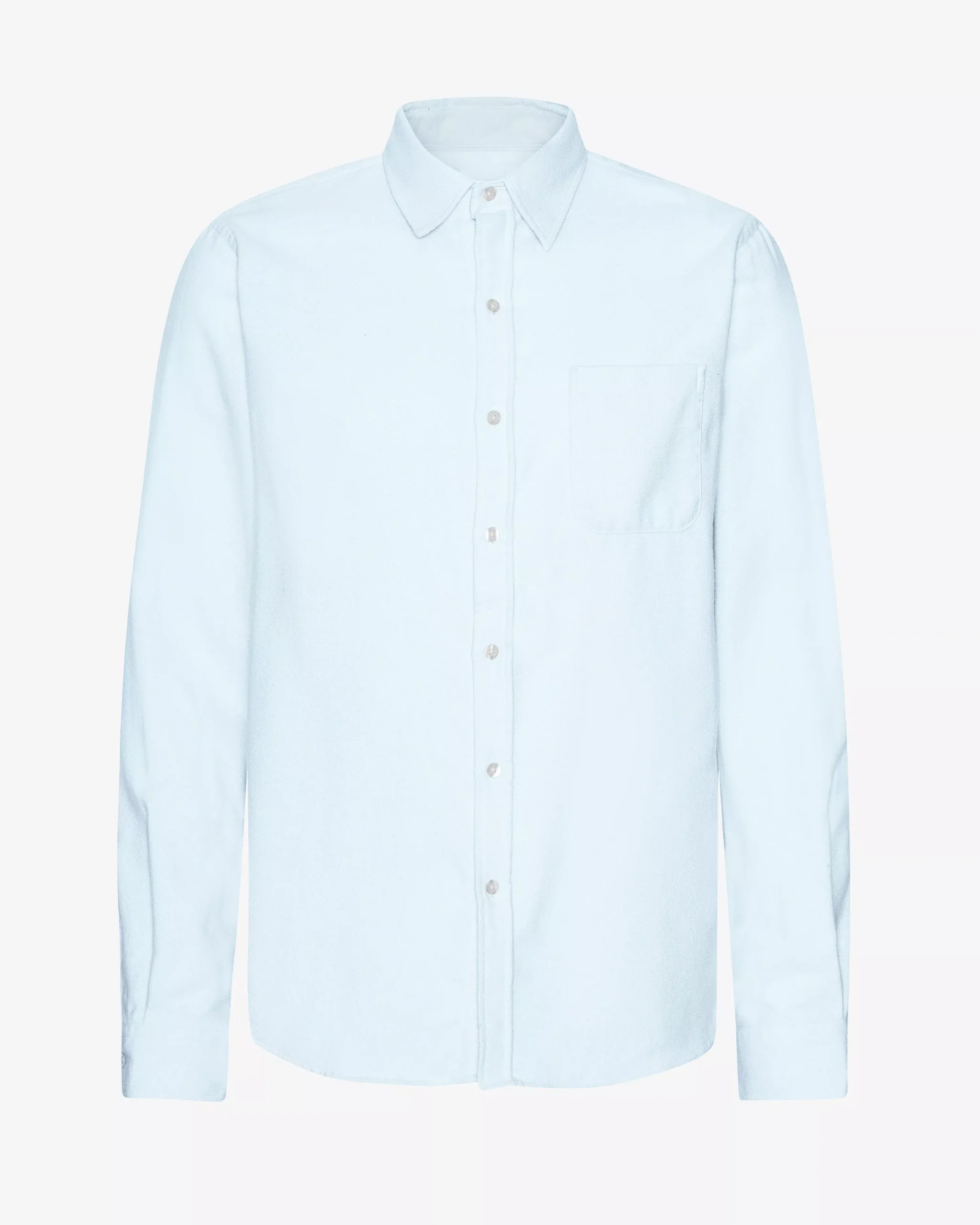 Organic Flannel Shirt - Polar Blue