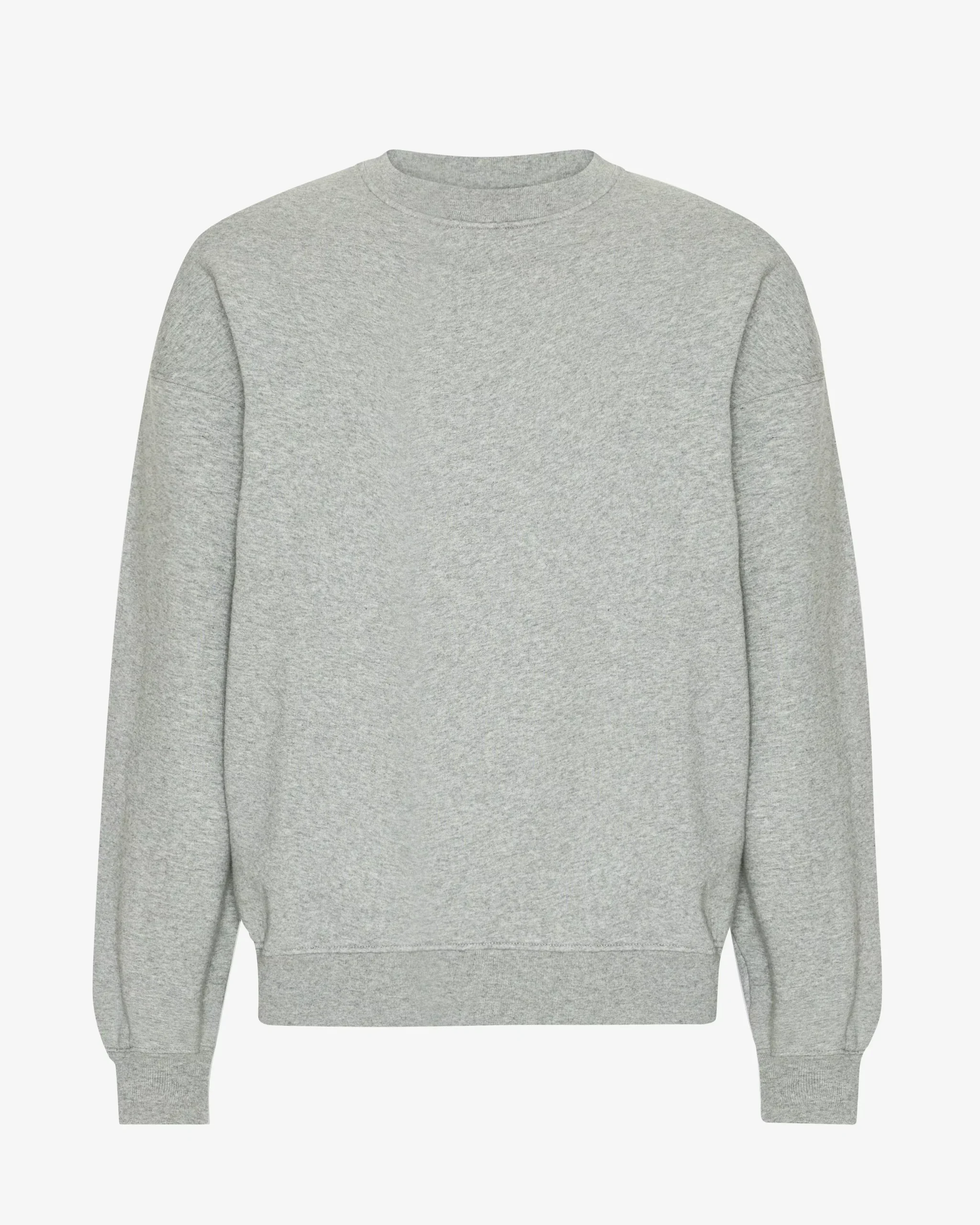 Organic Oversized Crew - Heather Grey