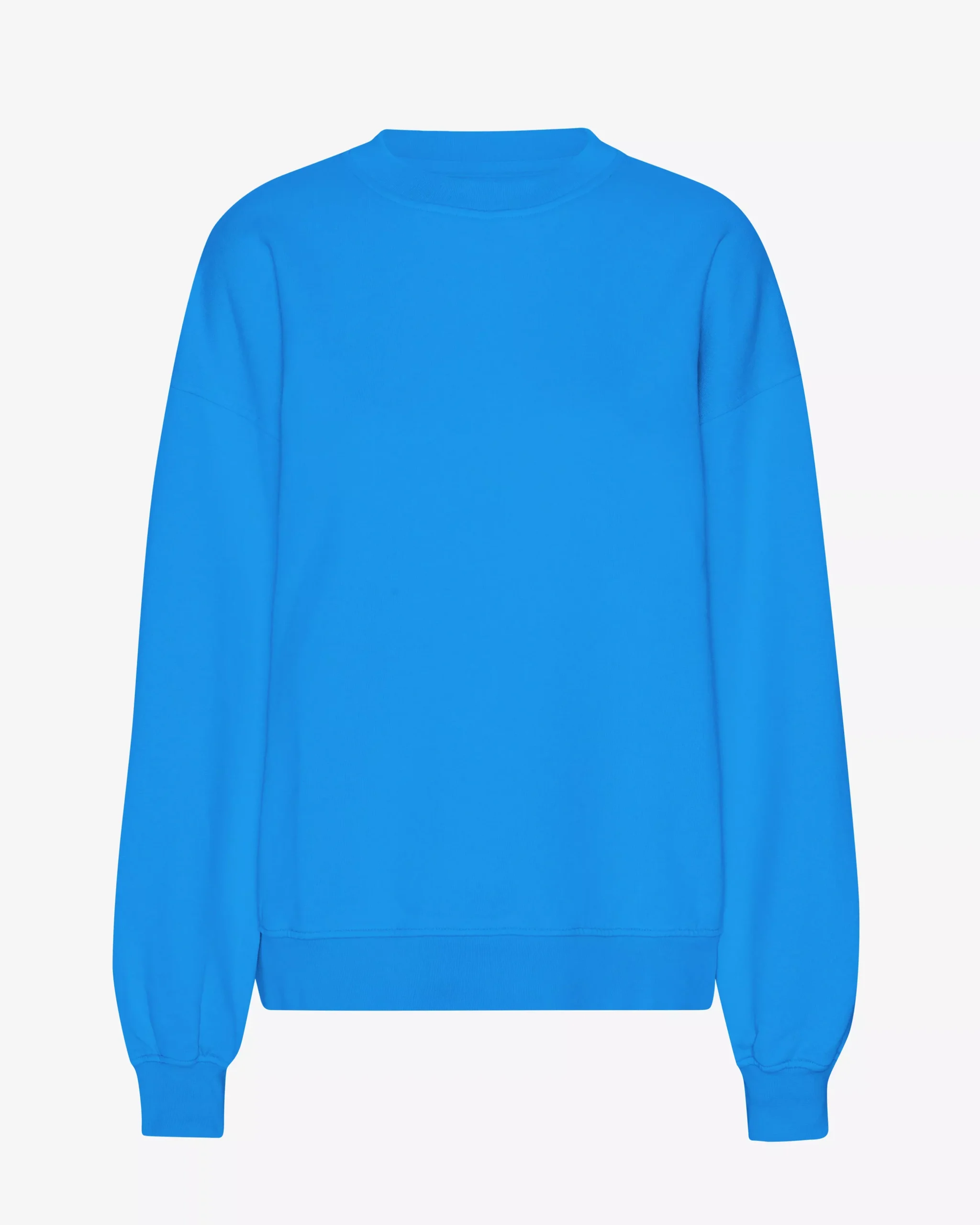 Organic Oversized Crew - Pacific Blue
