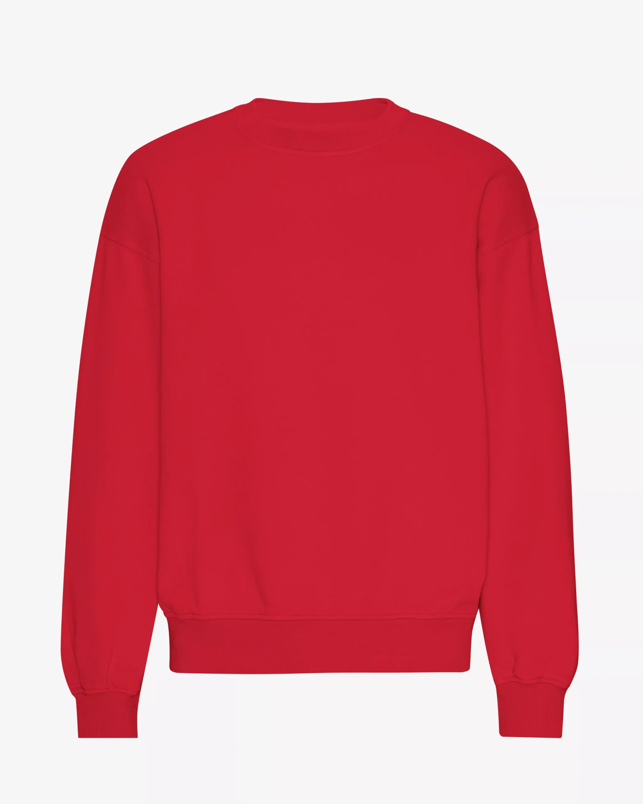Organic Oversized Crew - Scarlet Red