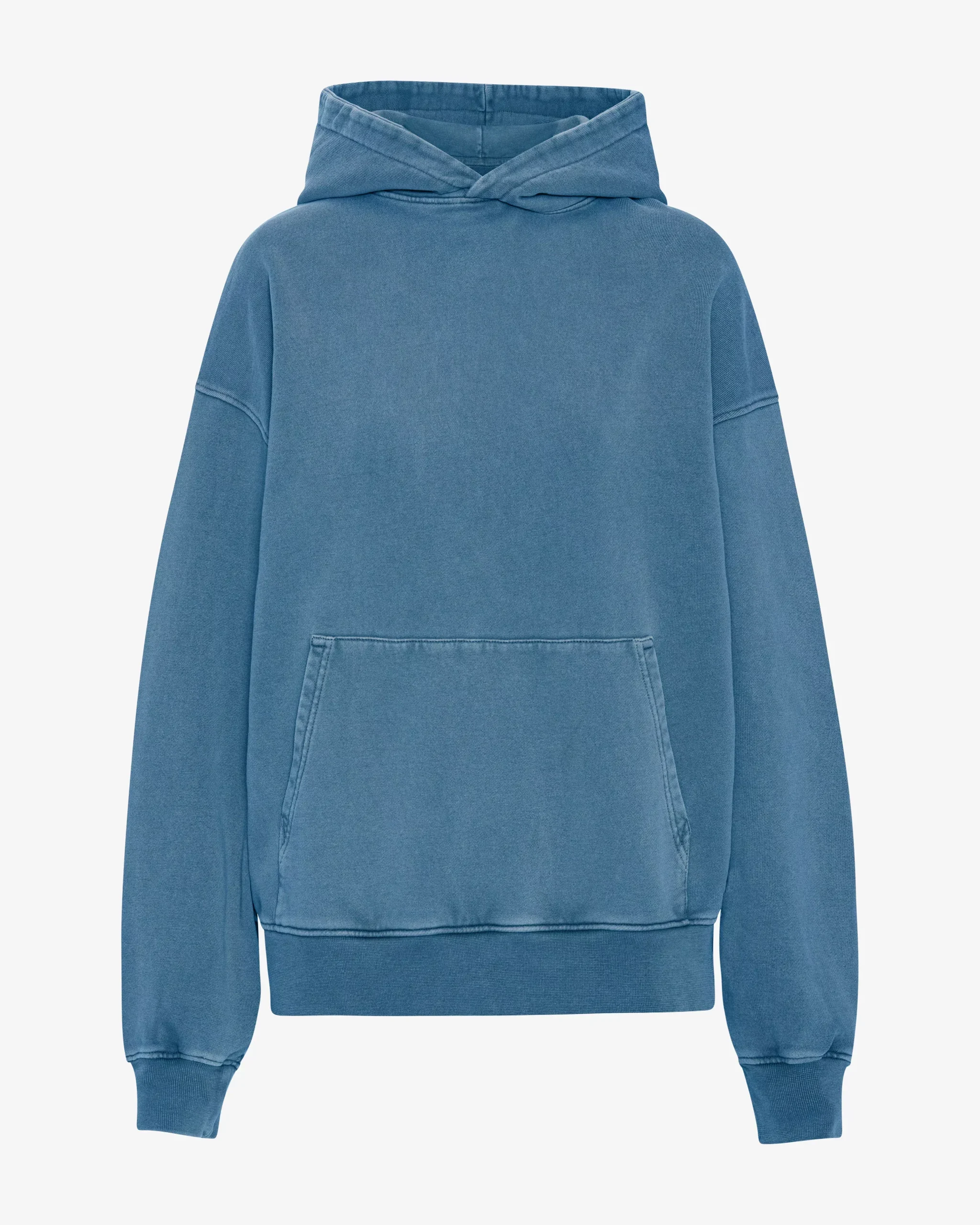 Organic Oversized Hood - Faded Indigo