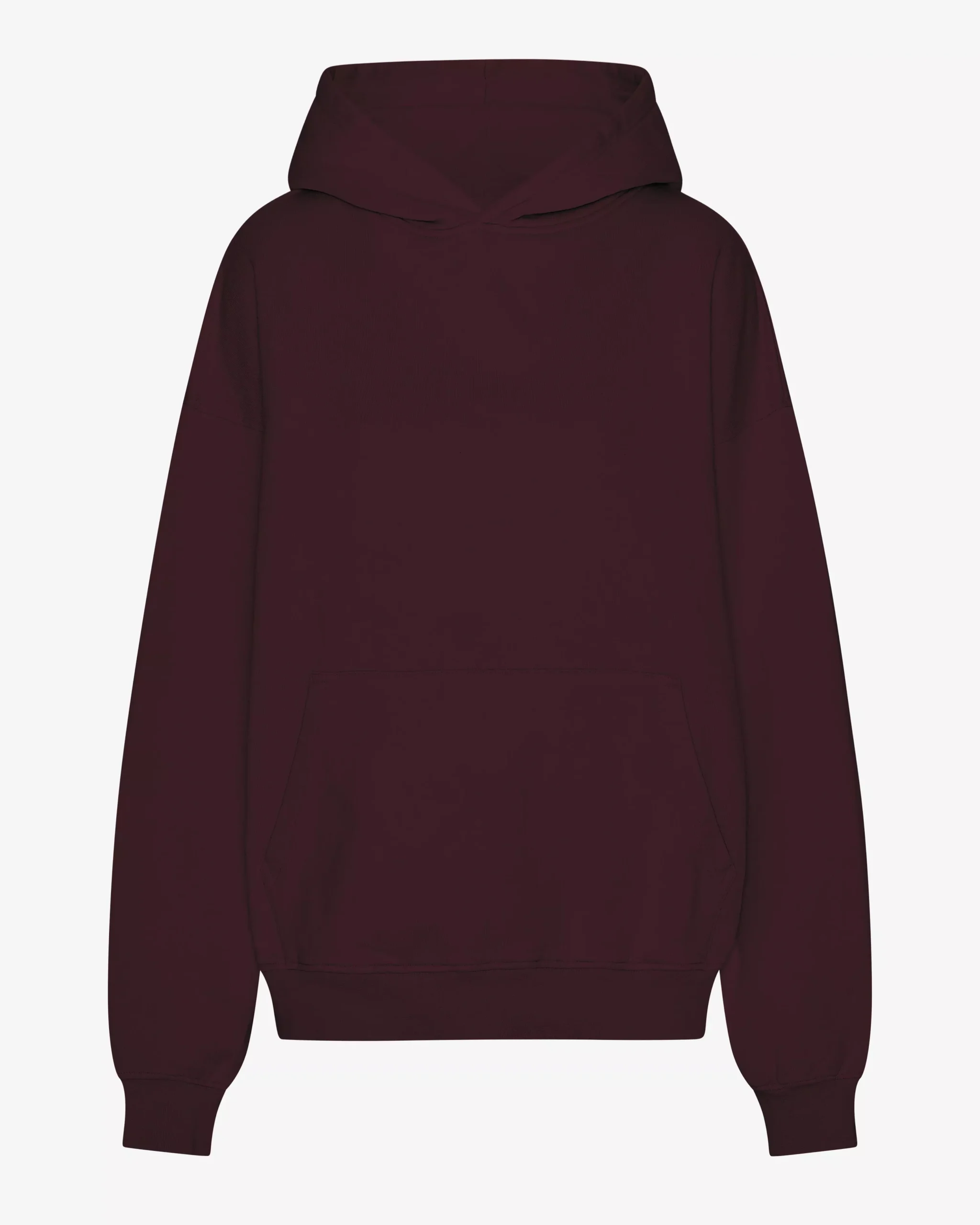 Organic Oversized Hood - Oxblood Red