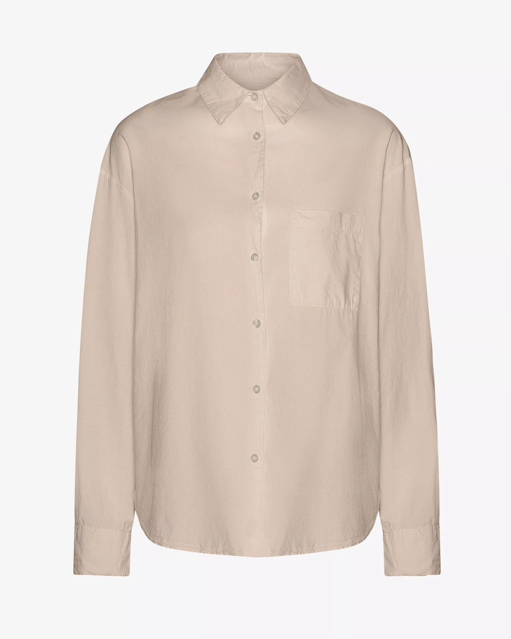 Organic Oversized Shirt - Ivory White