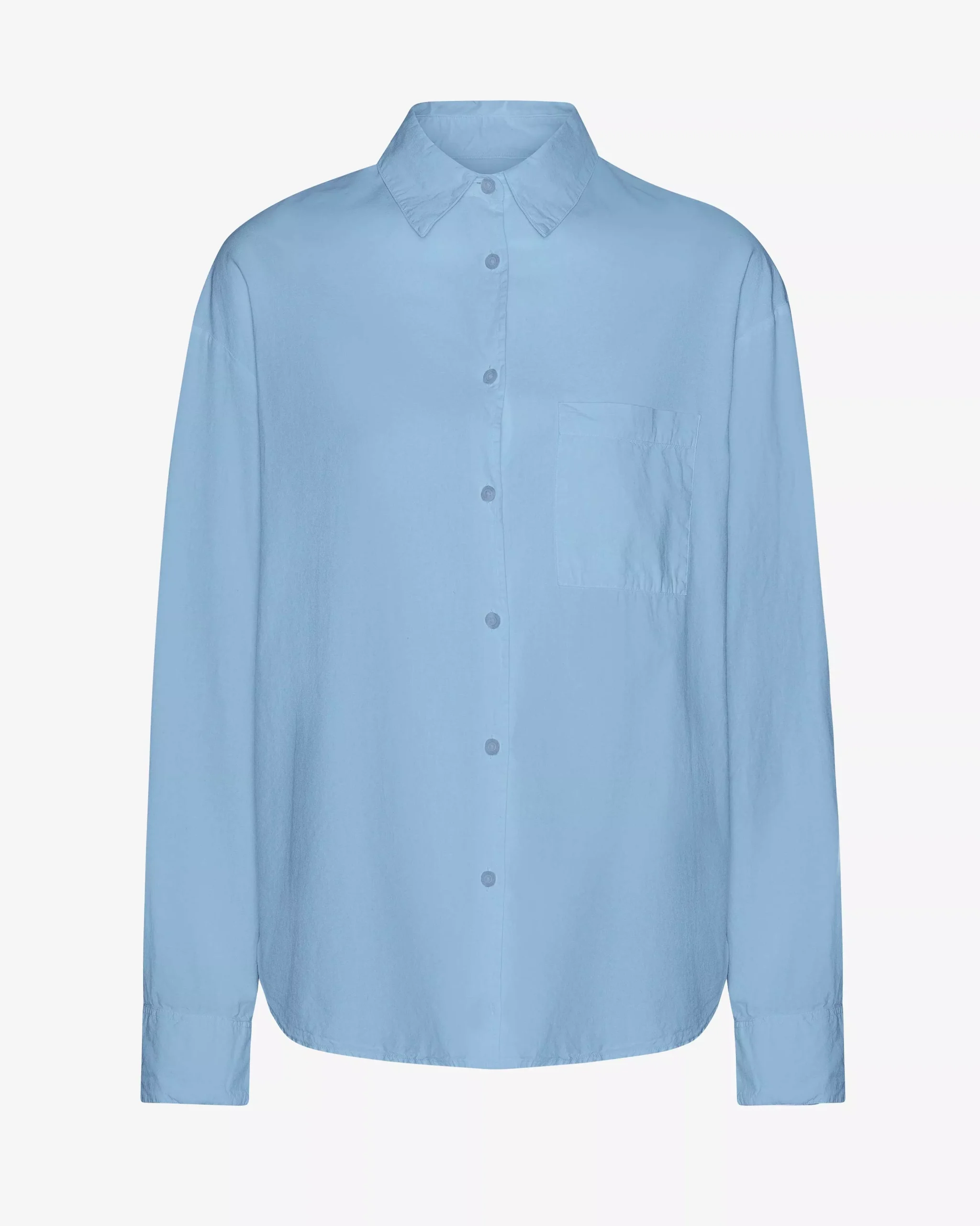 Organic Oversized Shirt - Seaside Blue