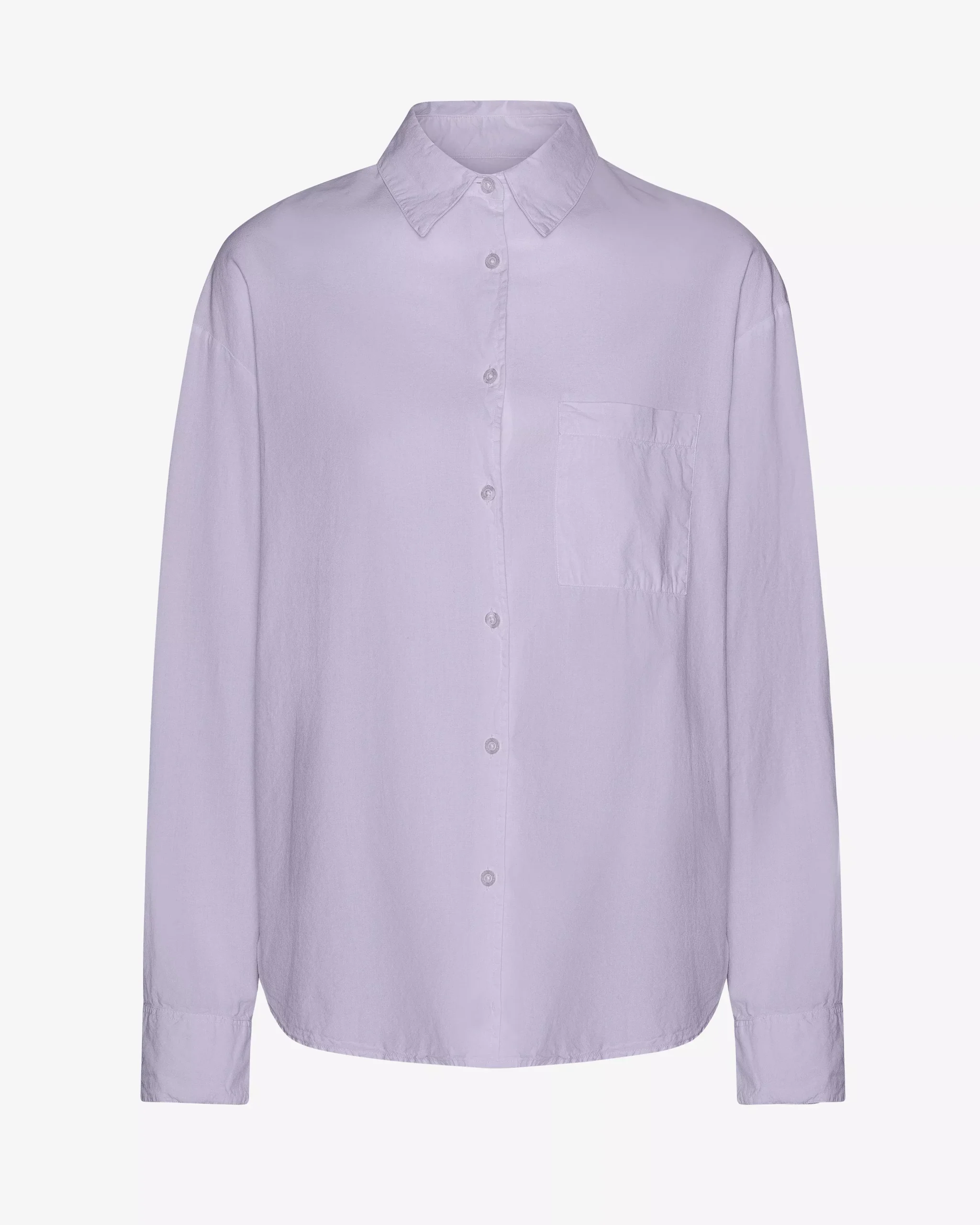 Organic Oversized Shirt - Soft Lavender