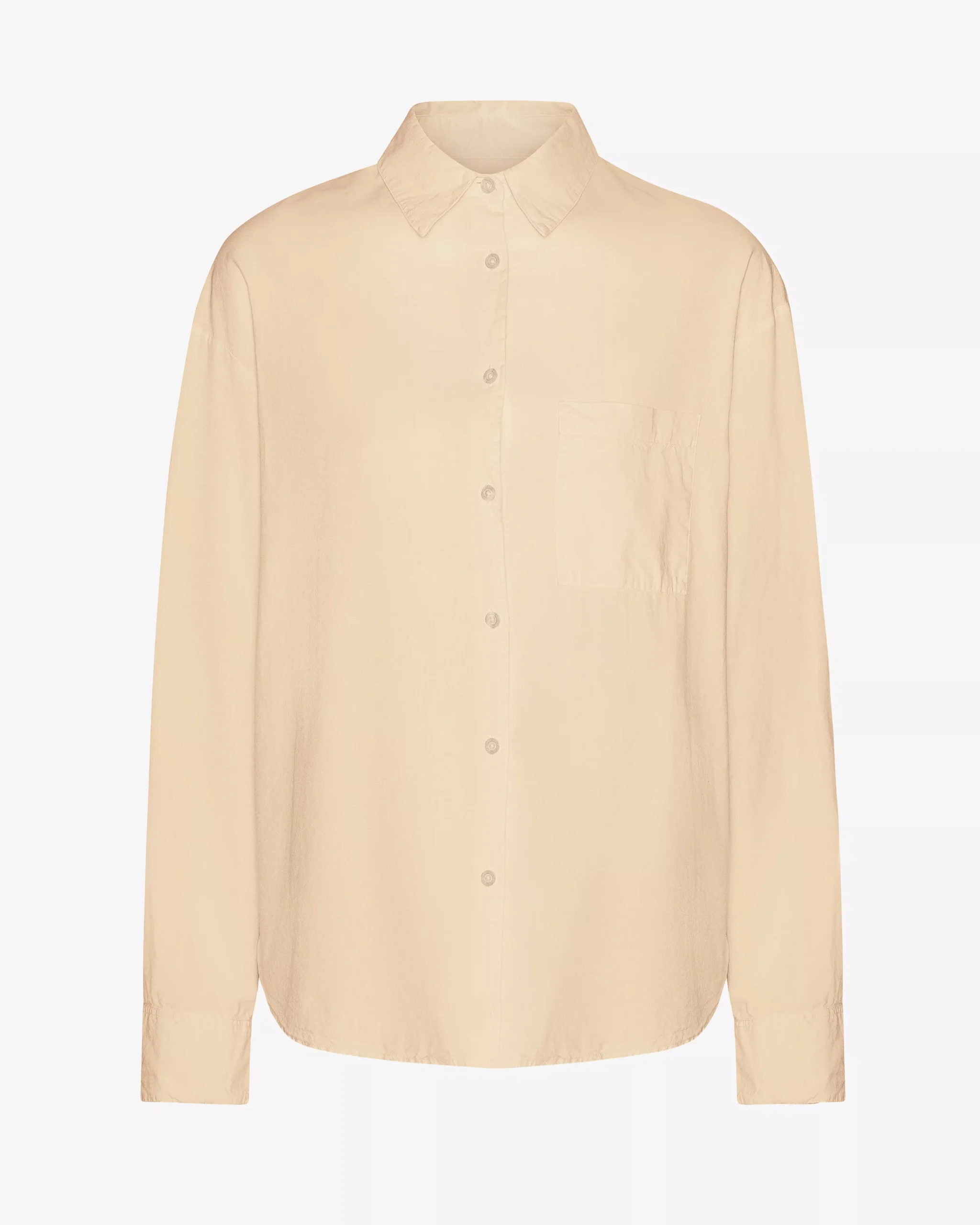 Organic Oversized Shirt - Soft Yellow