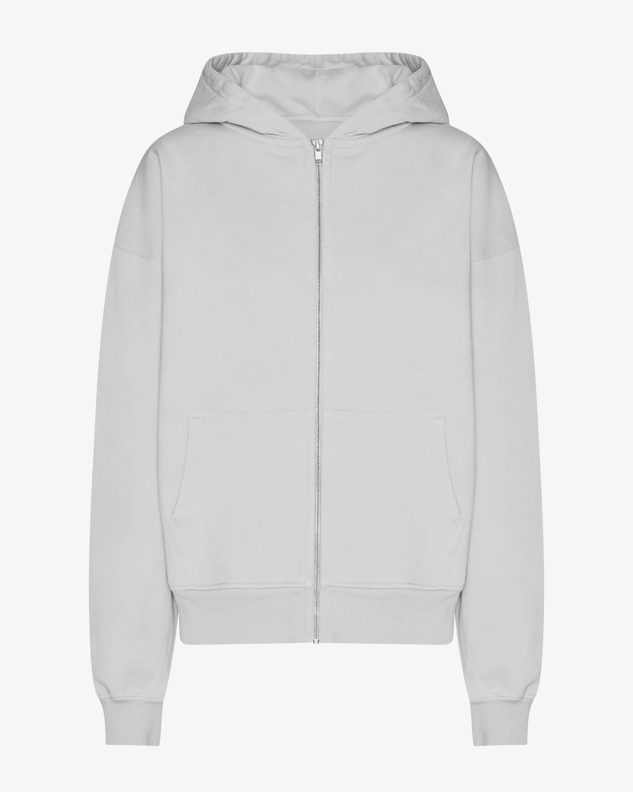Organic Oversized Zip Hood - Faded Grey