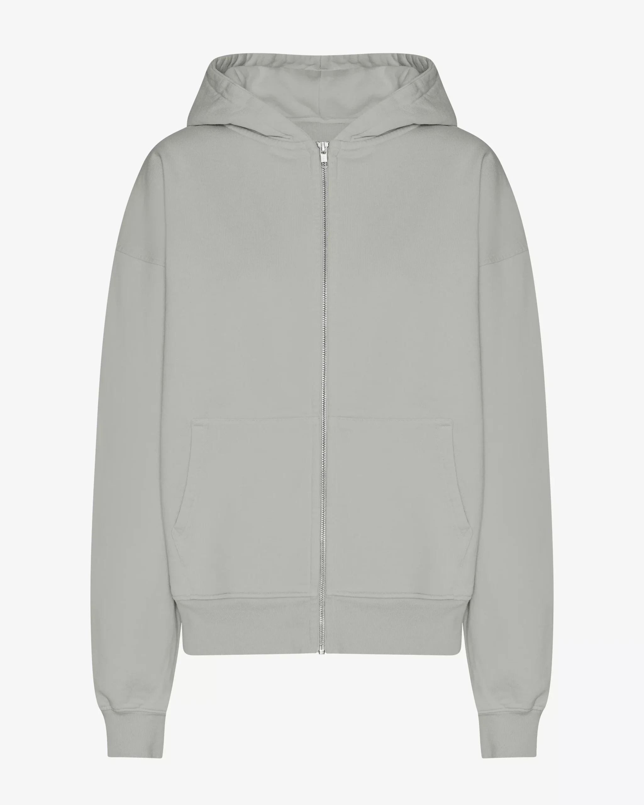 Organic Oversized Zip Hood - Steel Blue