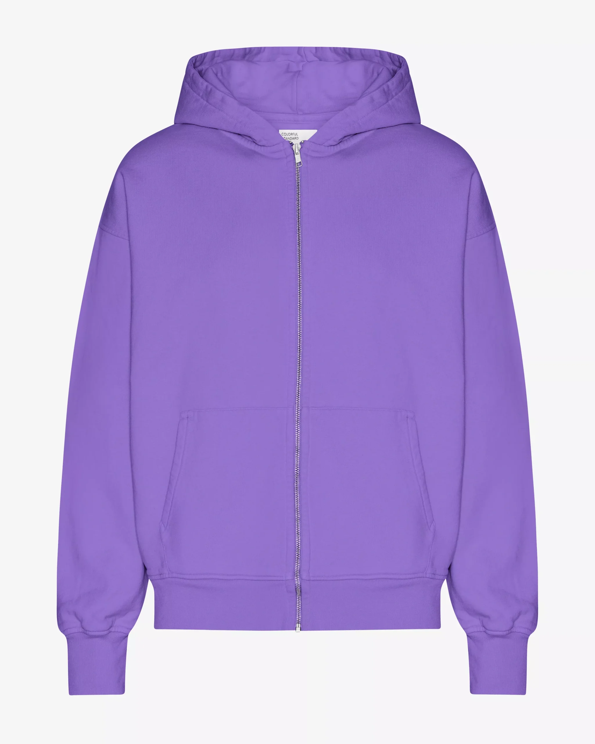 Organic Oversized Zip Hood - Ultra Violet