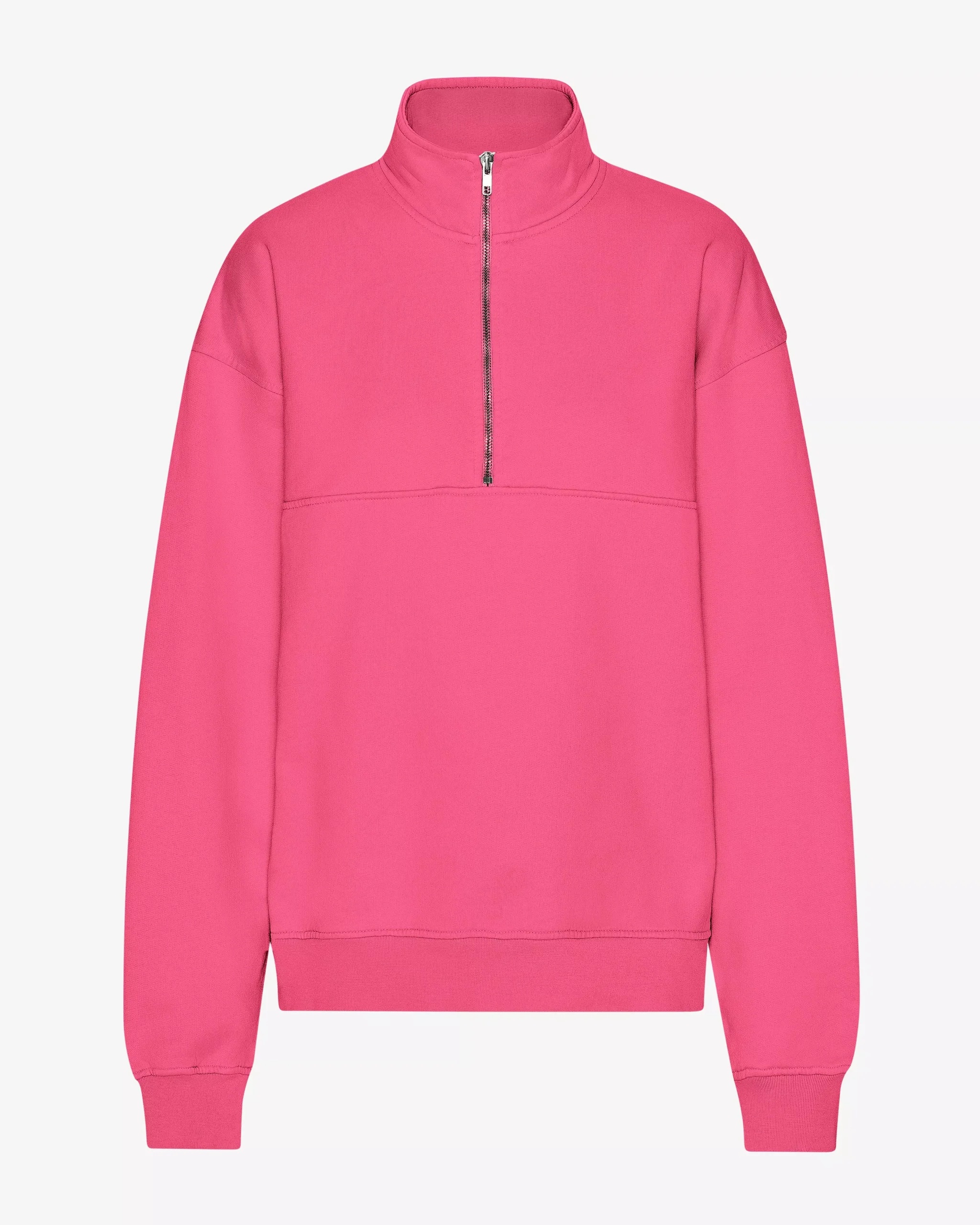 Organic Quarter Zip - Bubblegum Pink