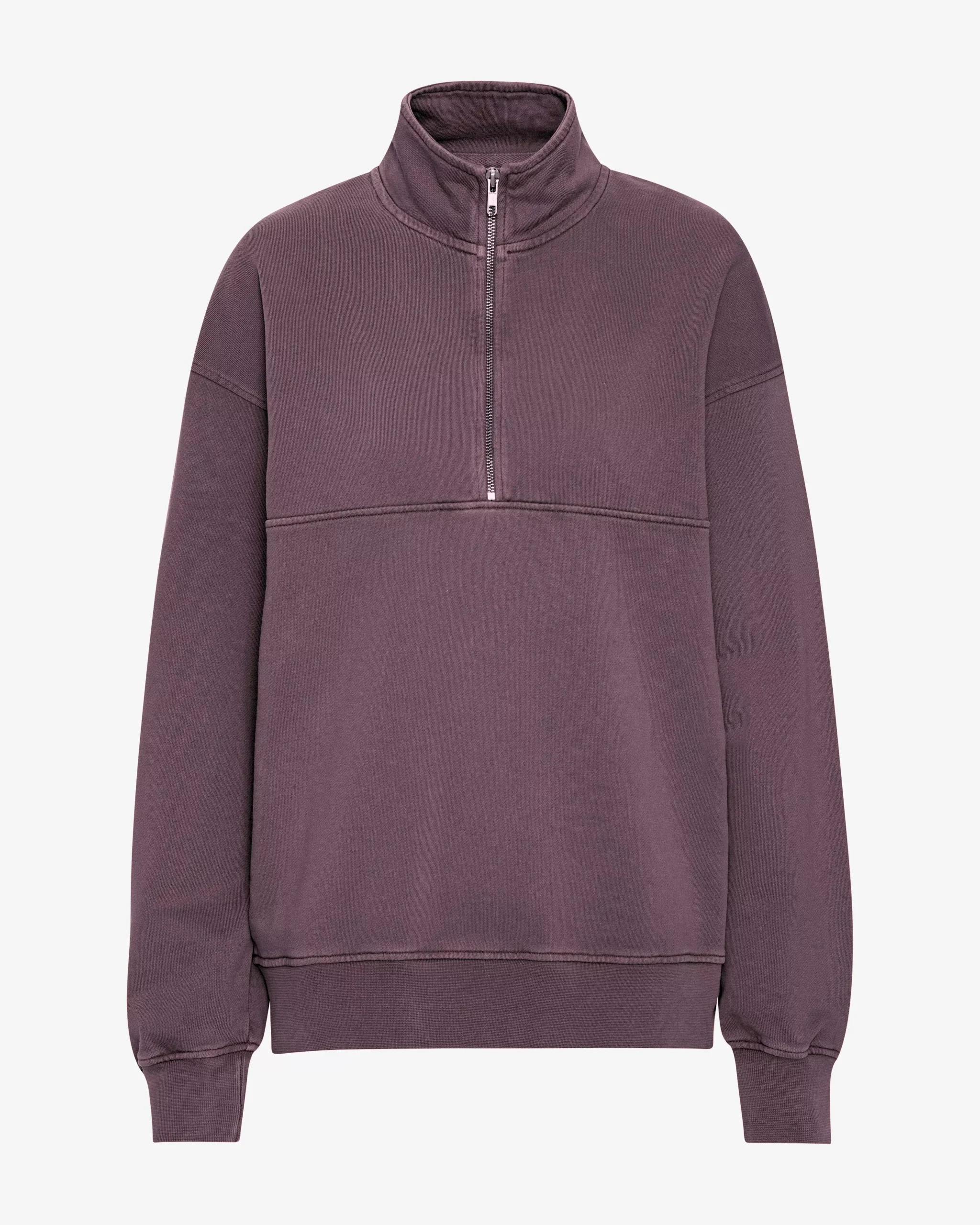 Organic Quarter Zip - Faded Grape