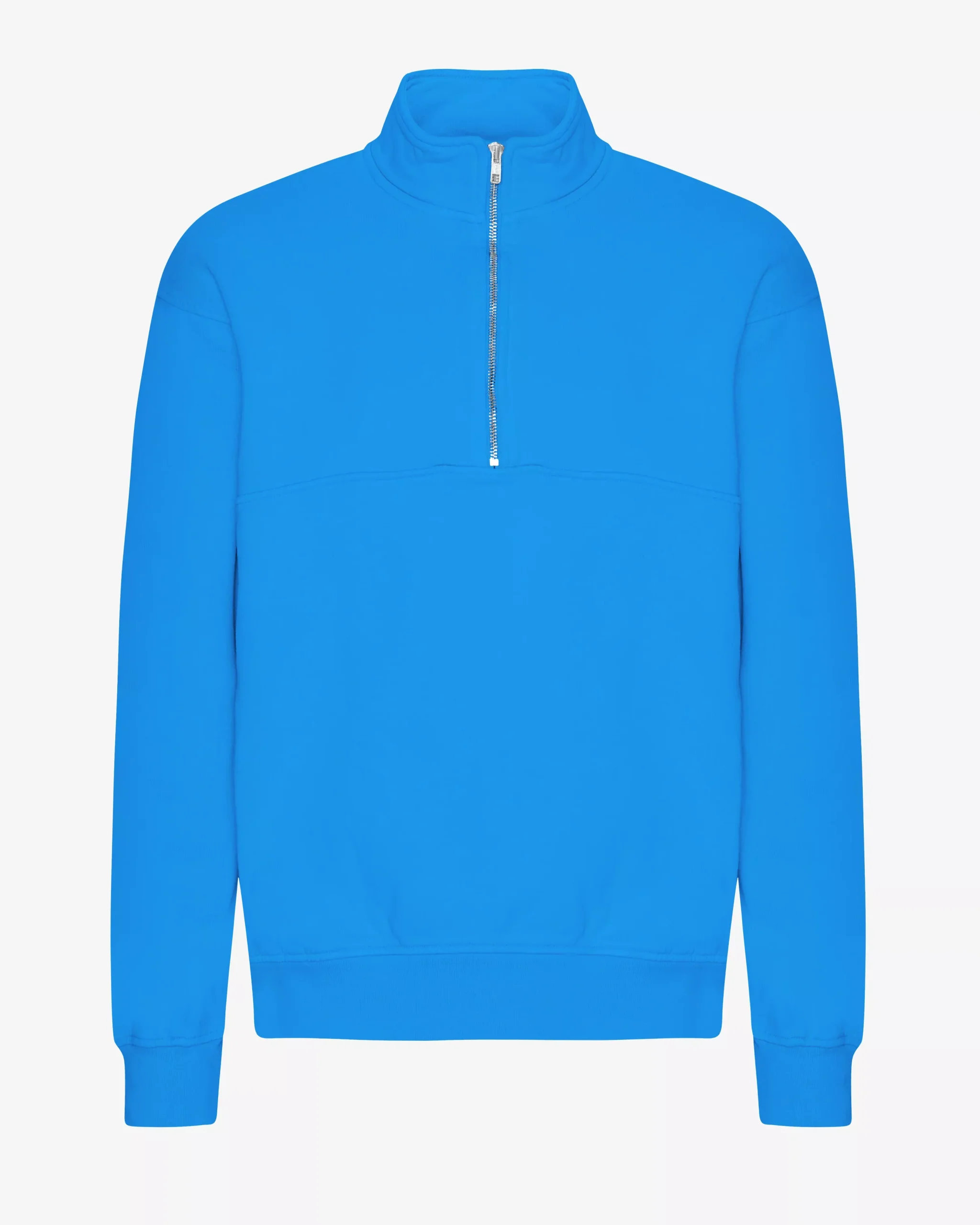 Organic Quarter Zip - Pacific Blue