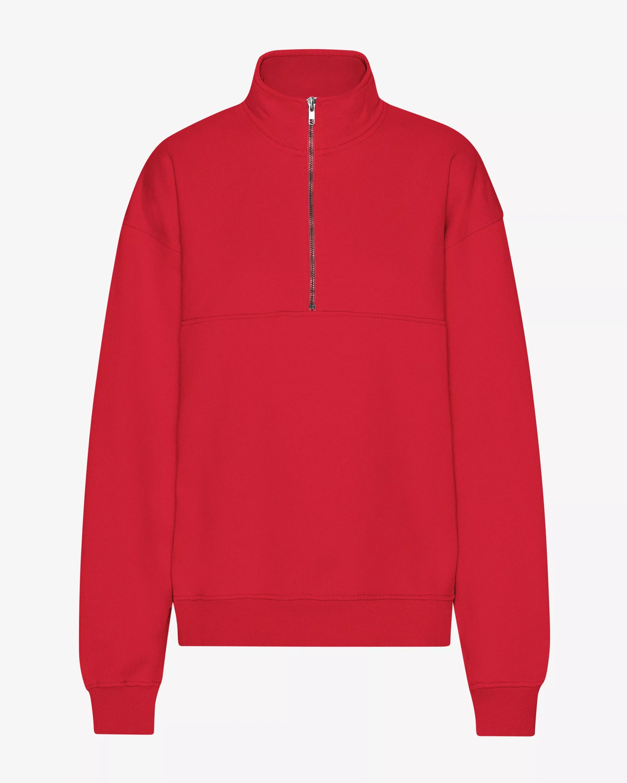 Organic Quarter Zip - Scarlet Red