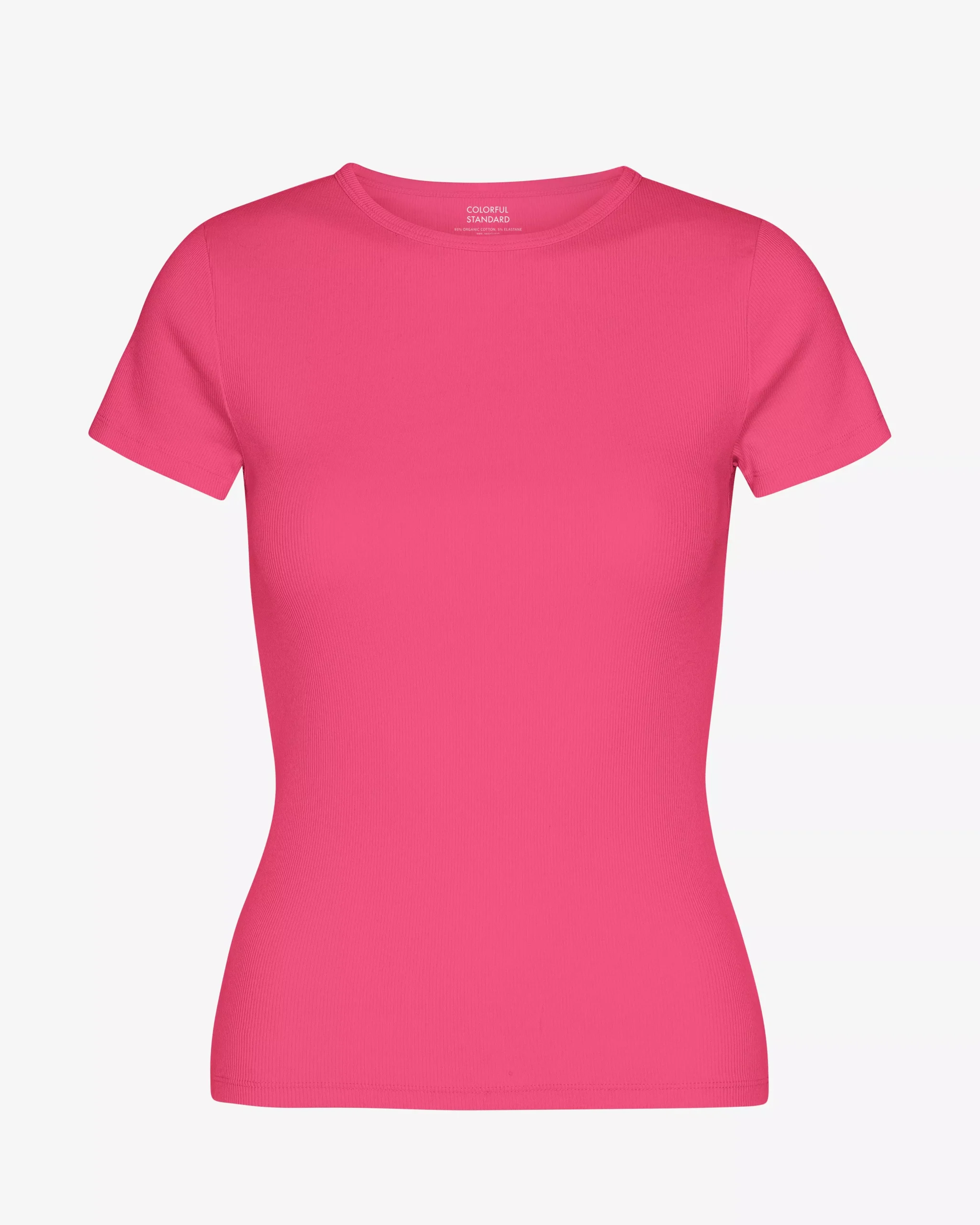 Organic Rib T-Shirt - Bubblegum Pink