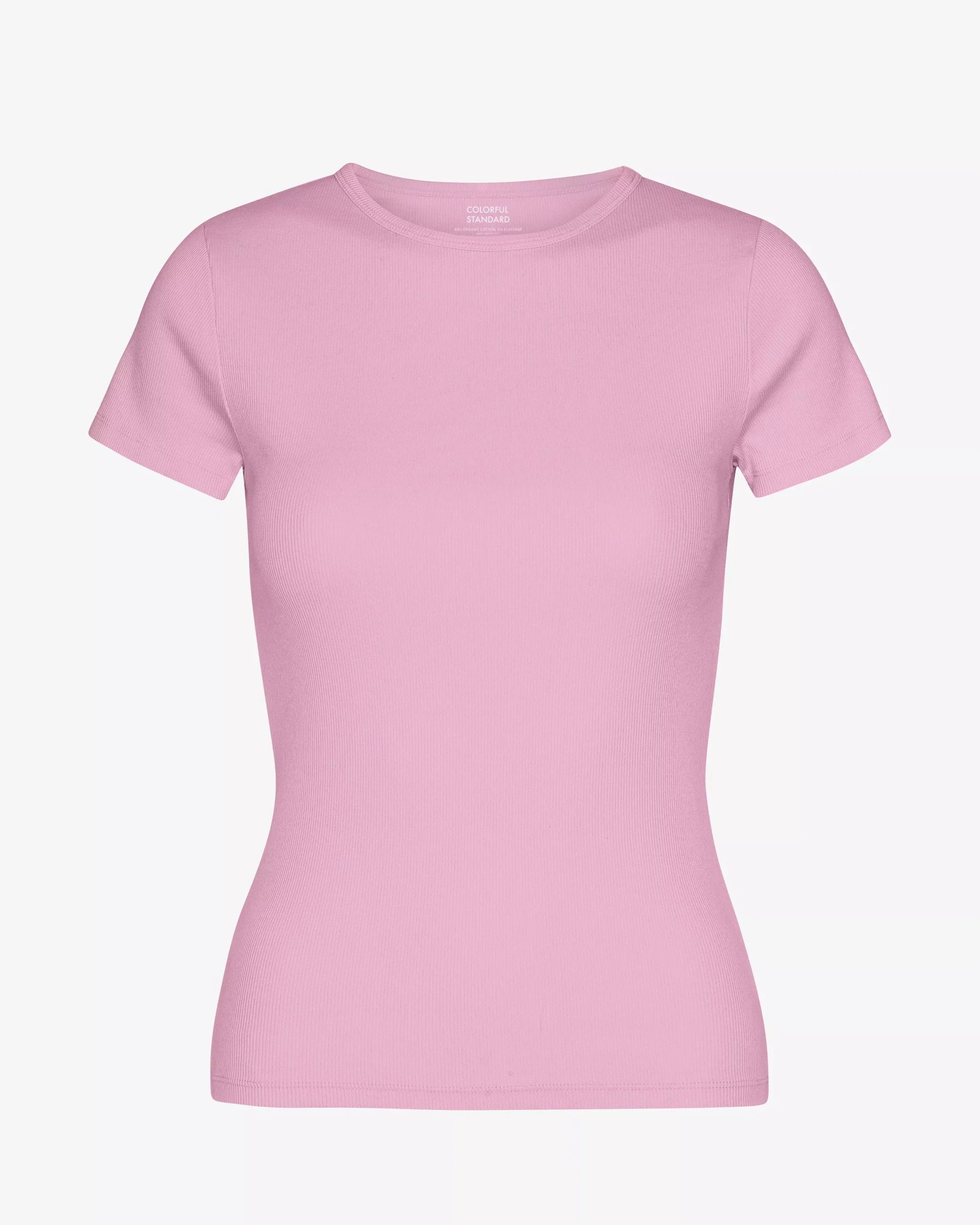 Organic Rib T-Shirt - Cherry Blossom